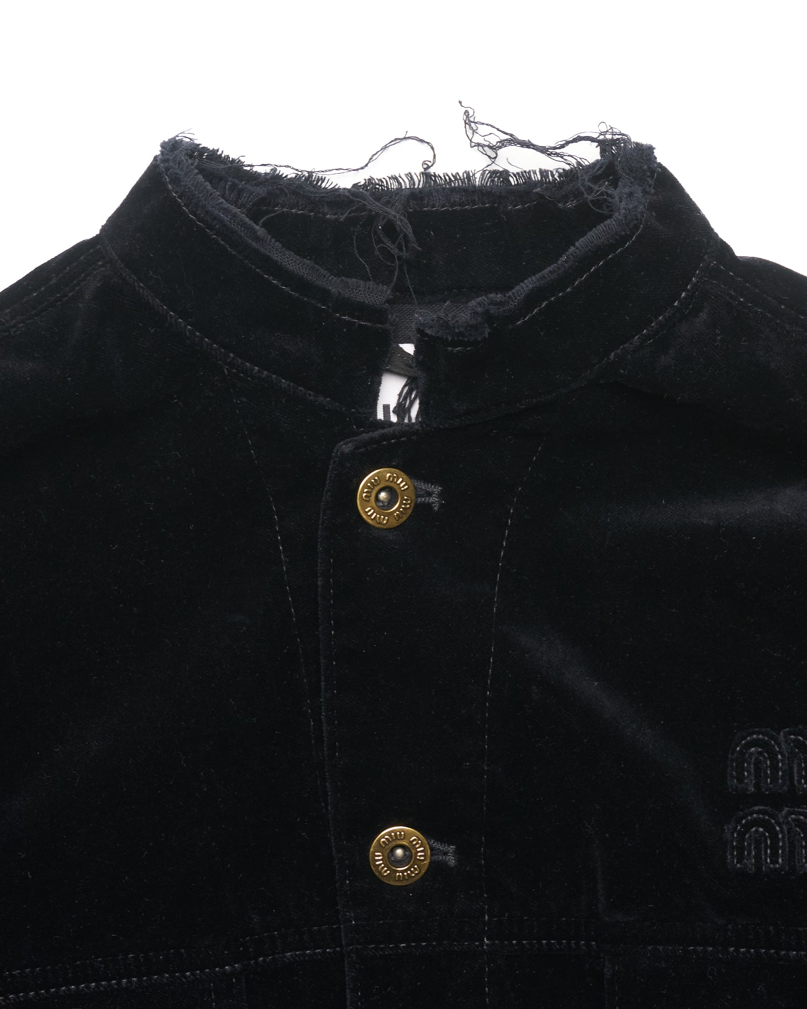 F/W23 Miu Miu Black Velvet Jacket