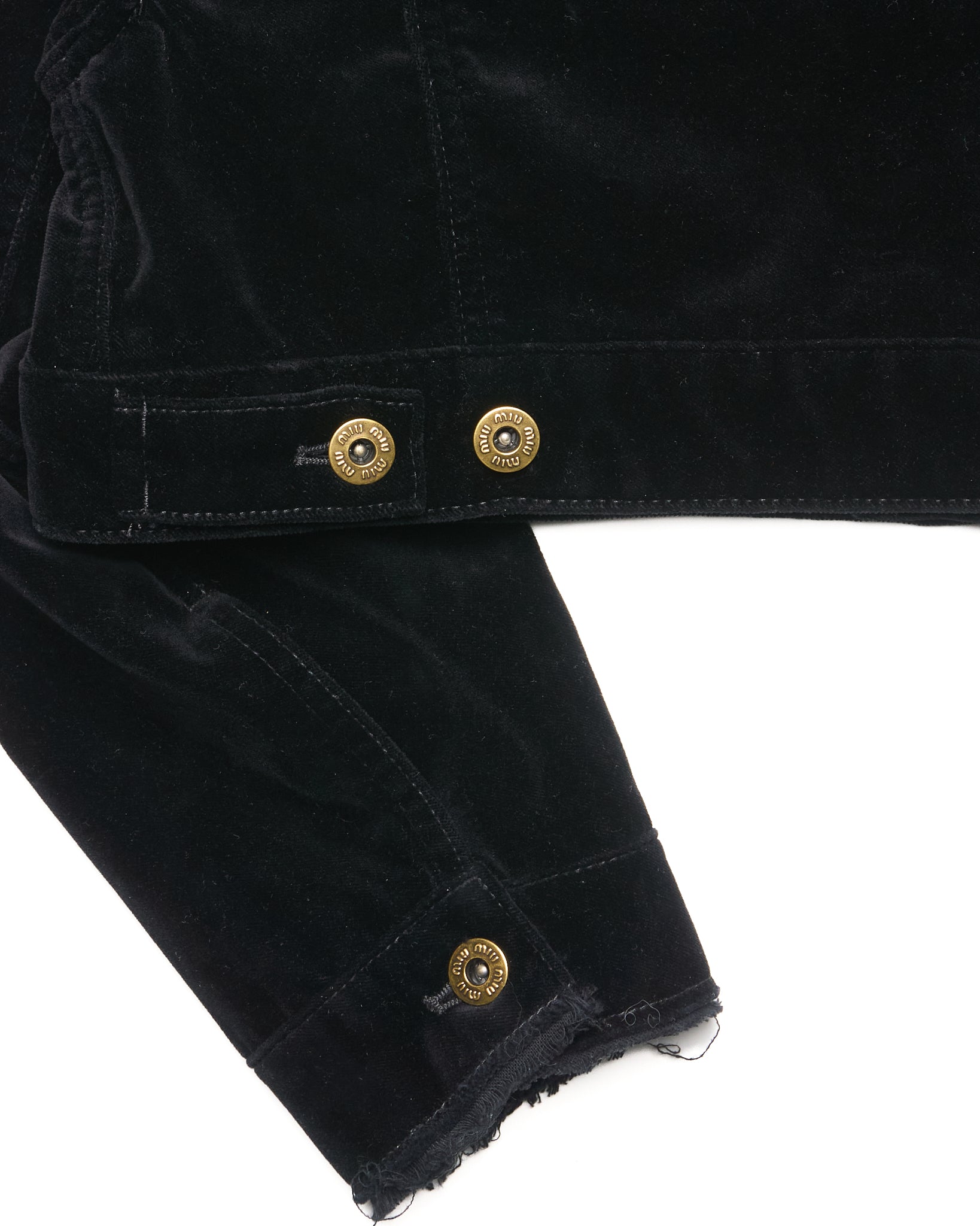 F/W23 Miu Miu Black Velvet Jacket