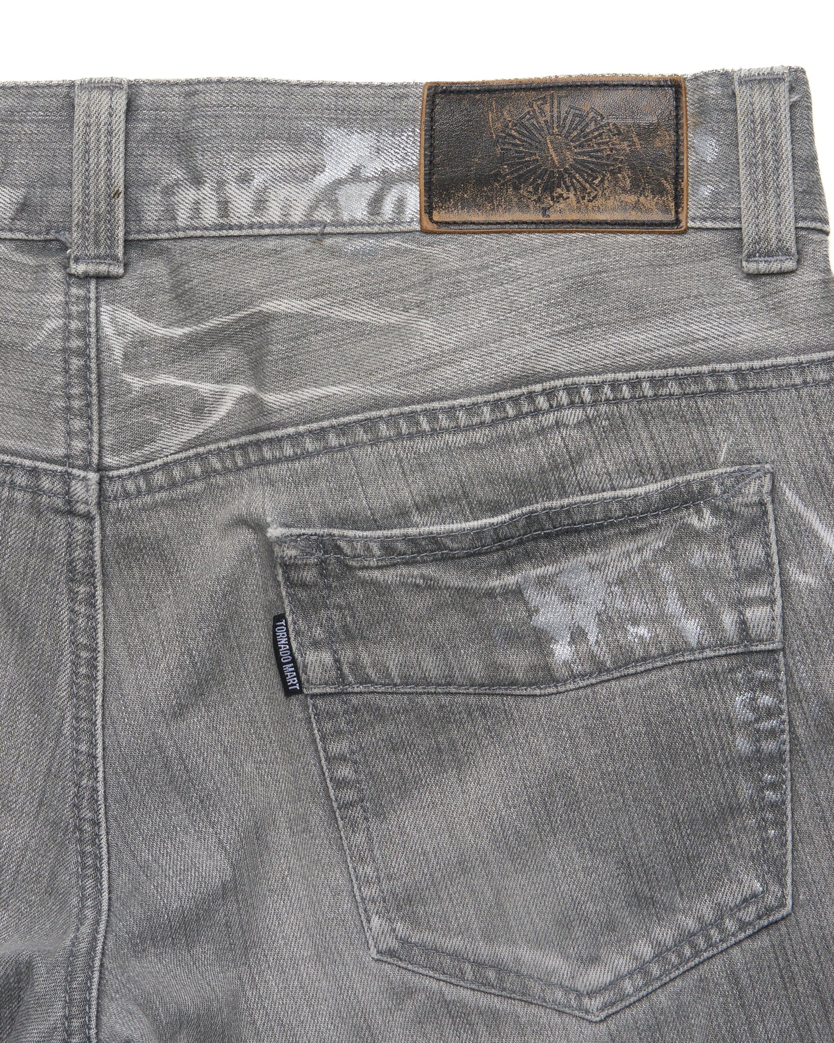 Late 00s Tornado Mart Whisker-Fade Flared Jeans