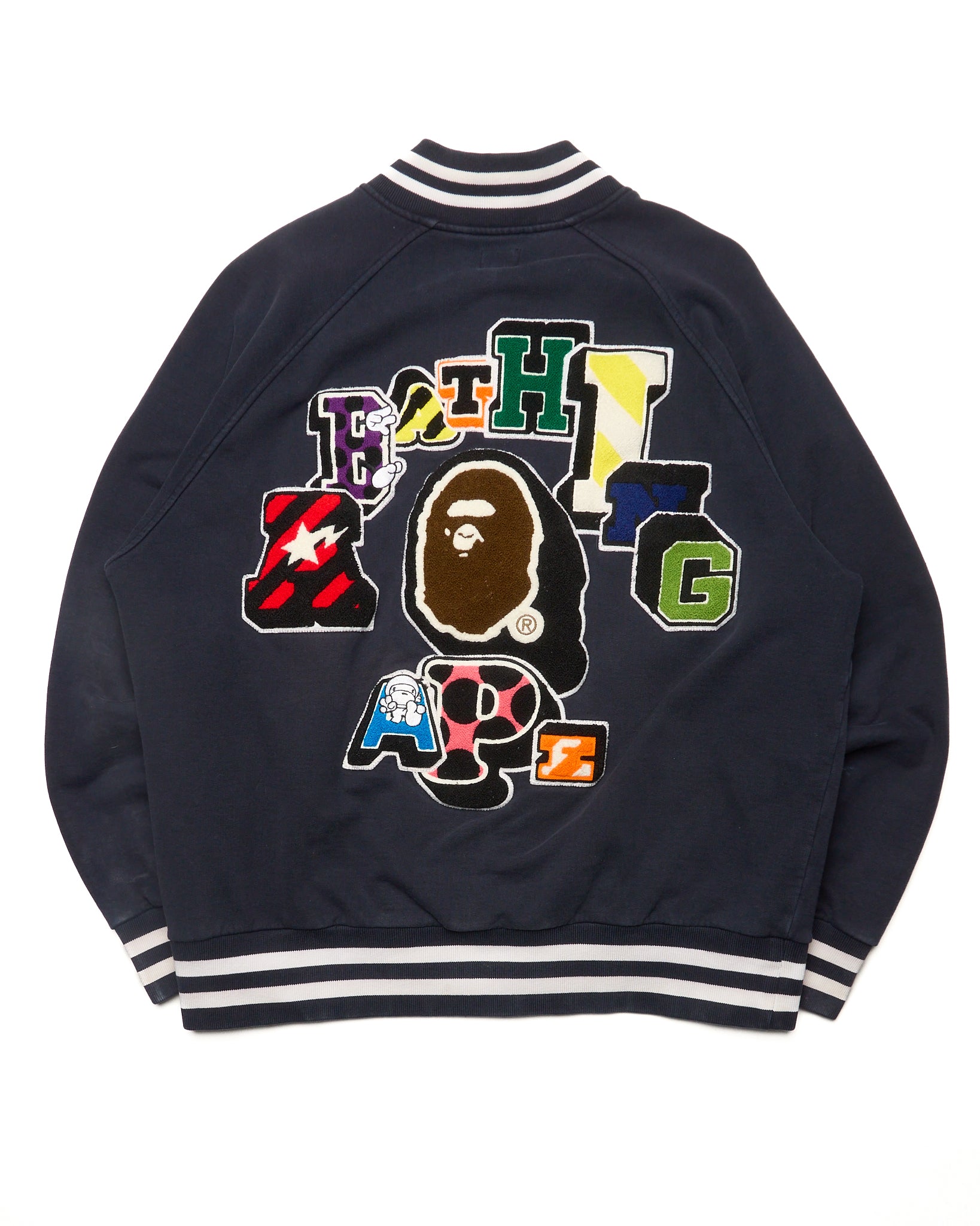 06’ BAPE ‘NFS’ Logo Varsity Sweat Jacket