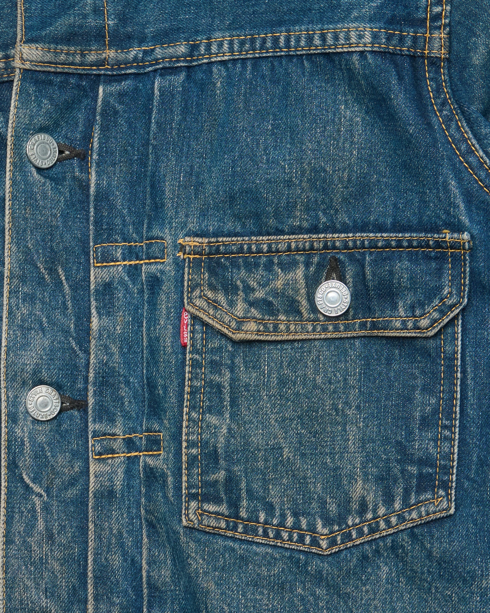 90s EVISU Hand-Paint Diakoku Type II Selvedge Jacket