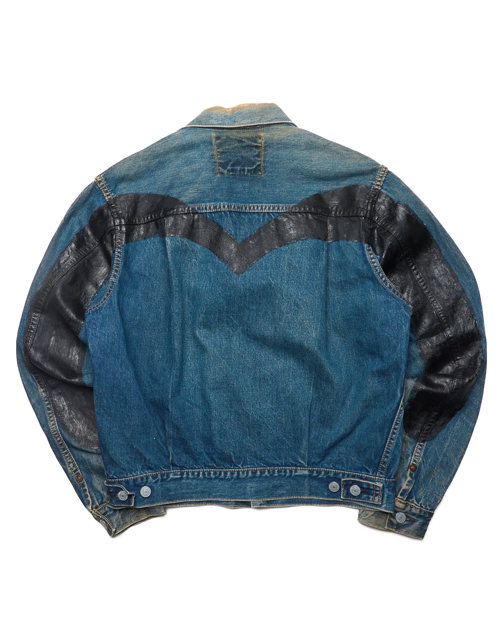90s EVISU Hand-Paint Diakoku Type II Selvedge Jacket