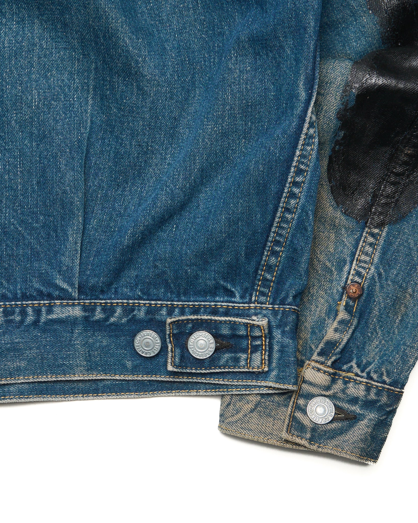 90s EVISU Hand-Paint Diakoku Type II Selvedge Jacket