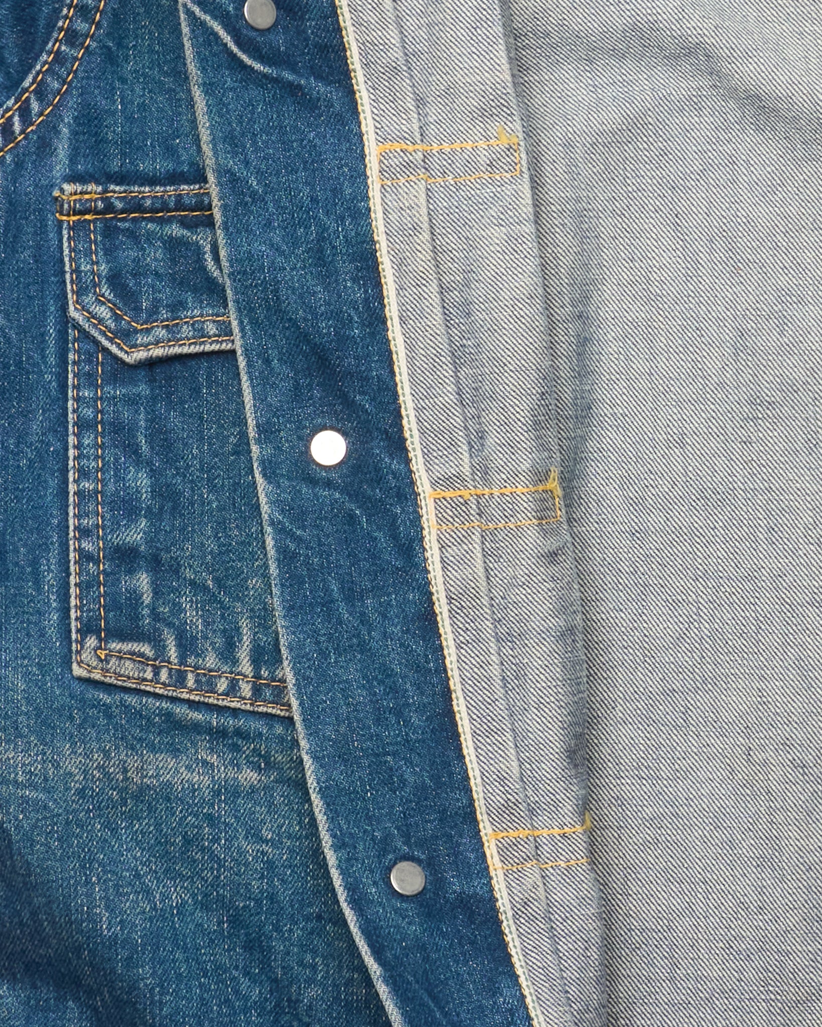 90s EVISU Hand-Paint Diakoku Type II Selvedge Jacket