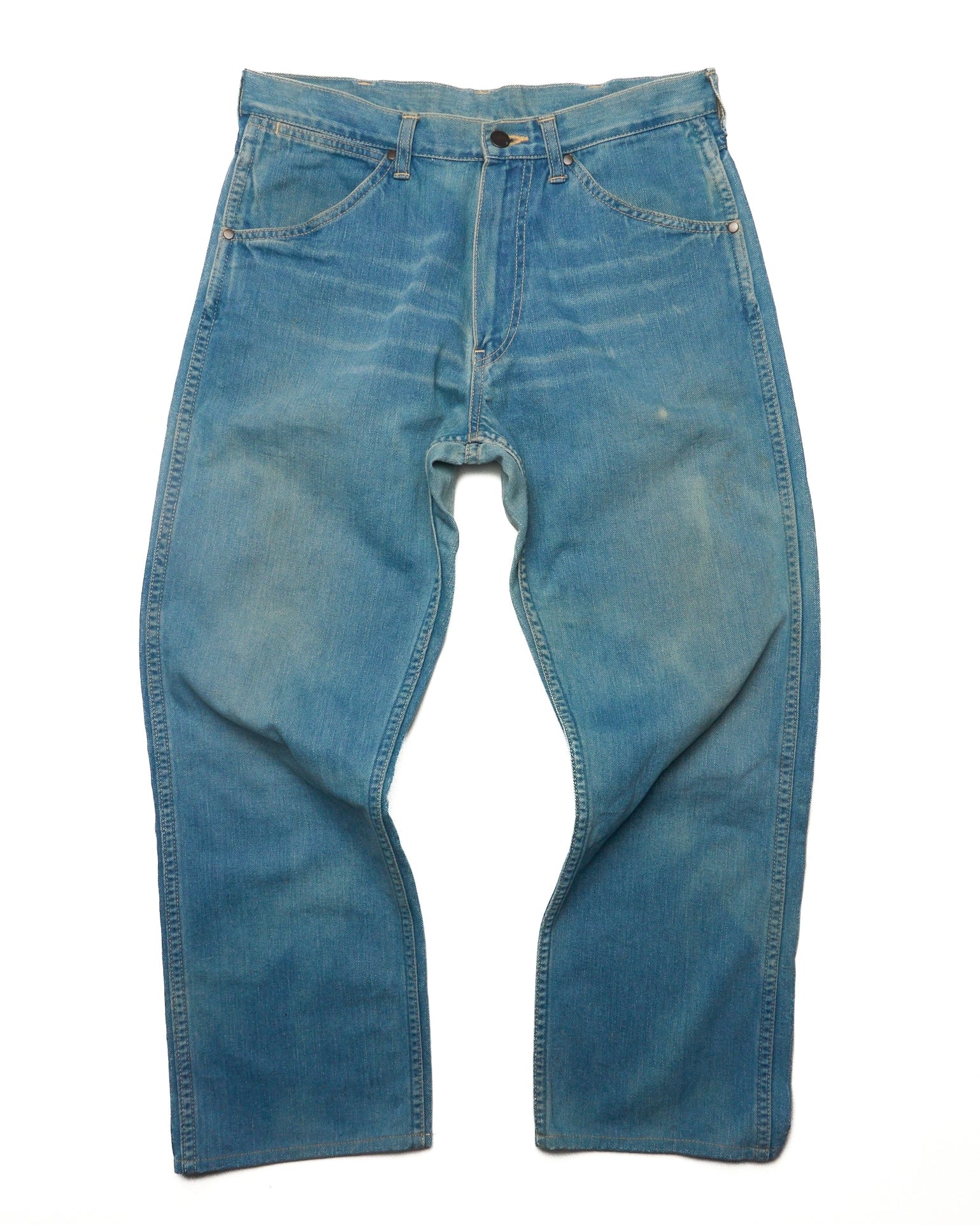 90s BAPE Faded Logo Patch Jeans