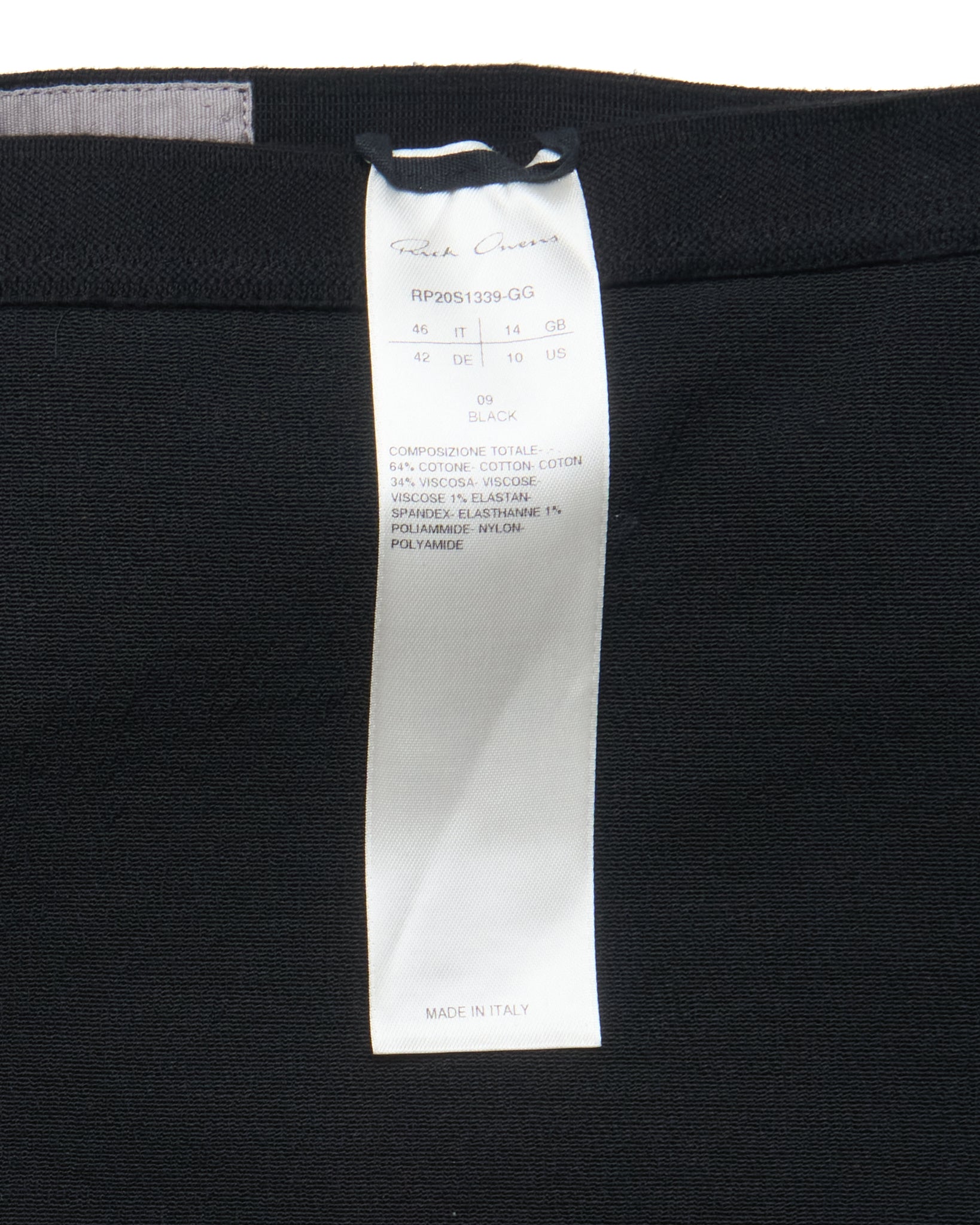 S/S20 Rick Owens ‘TECUATL’ Midi Pencil Skirt