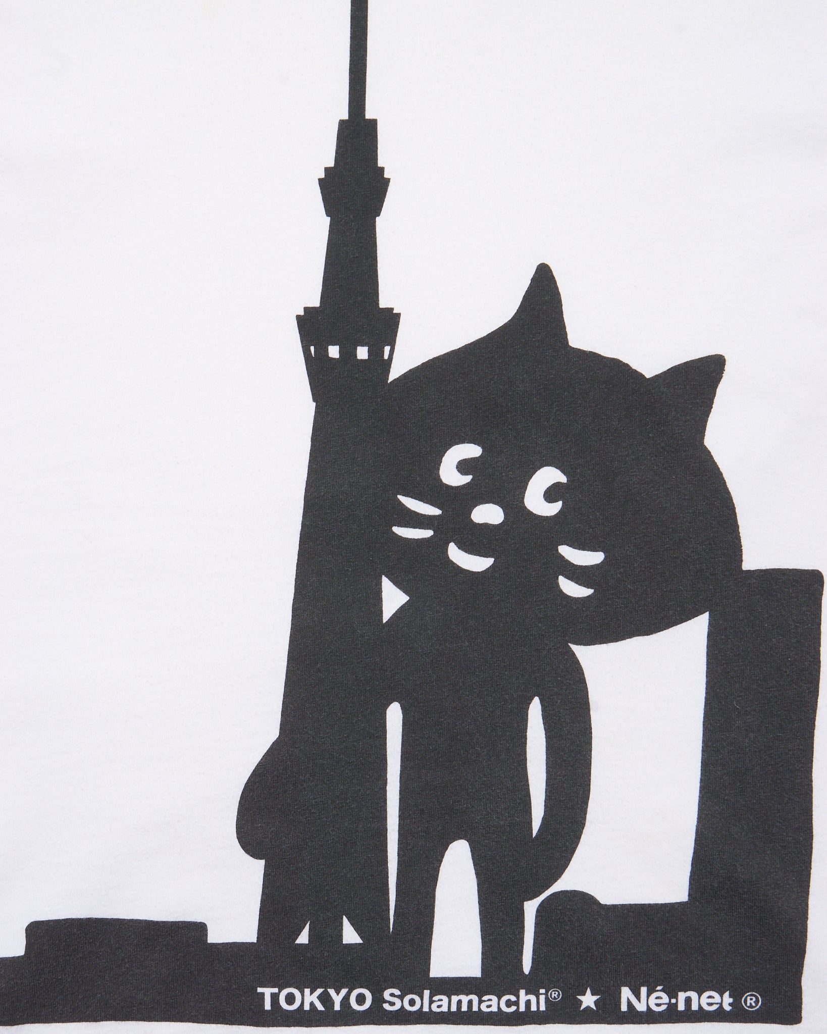 Ne-net White Tokyo Solamachi Tee