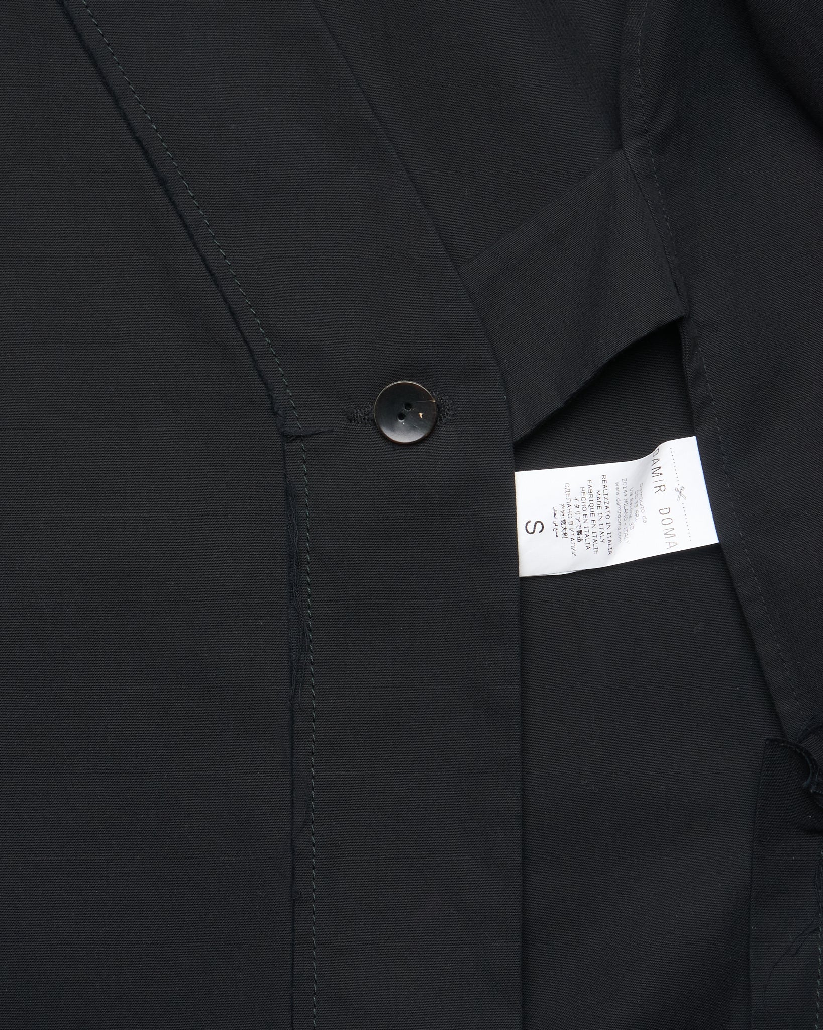 F/W15 Damir Doma Black Cotton Kimono Jacket