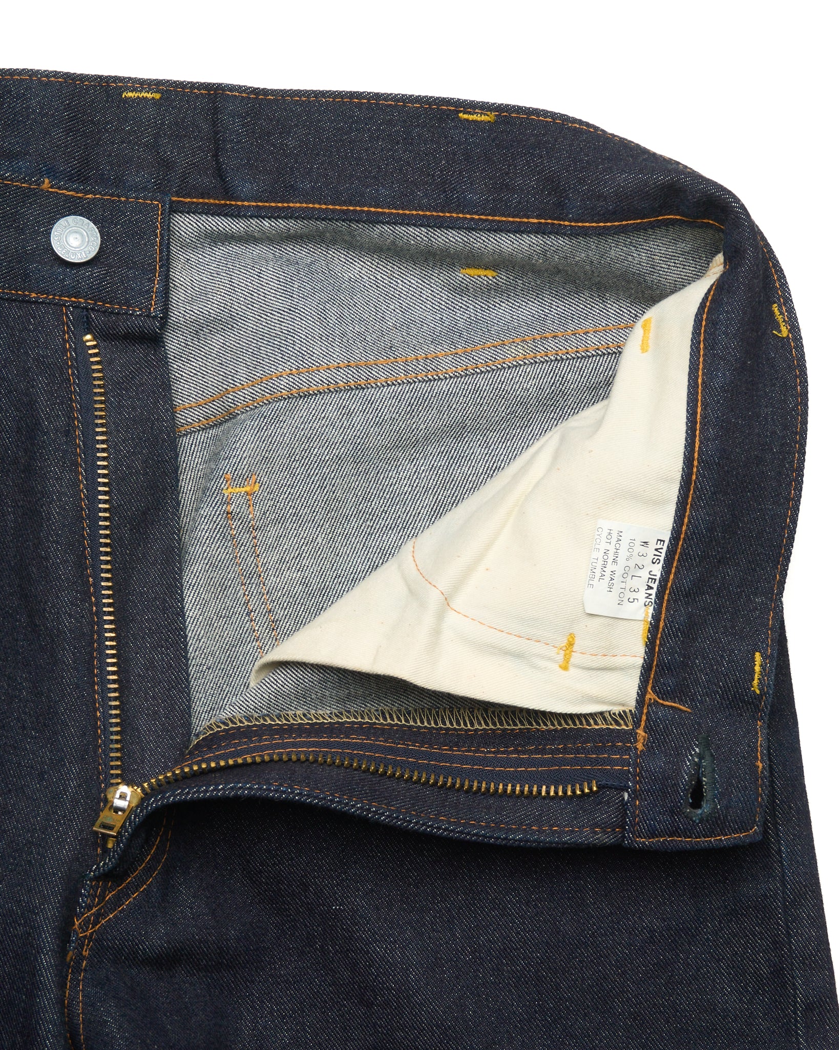 90s EVIS Hand-Paint Seagull Flare Jeans