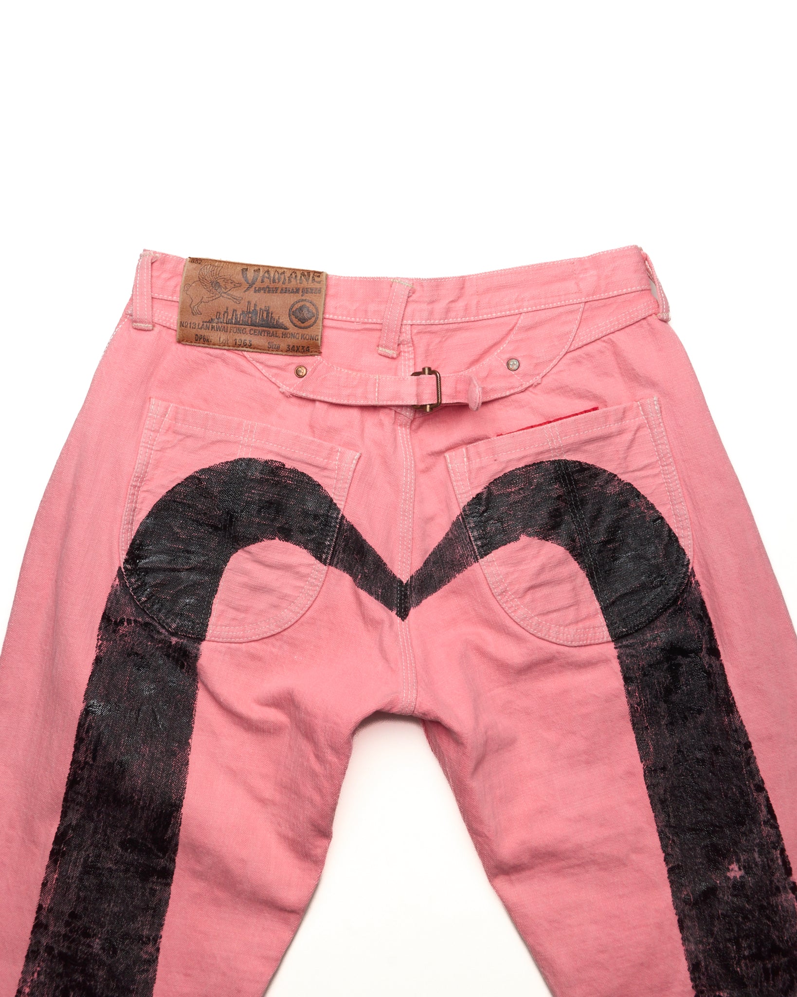 Early 00s EVISU Hand-Paint Diakoku Selvedge Jeans