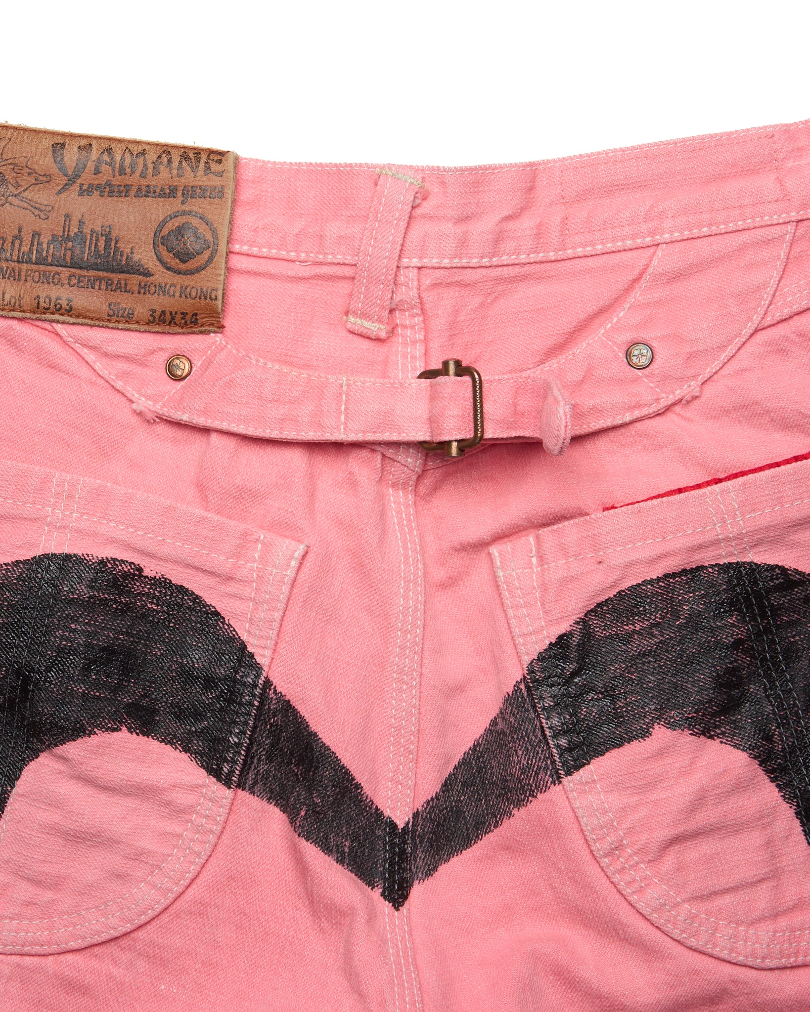 Early 00s EVISU Hand-Paint Diakoku Selvedge Jeans