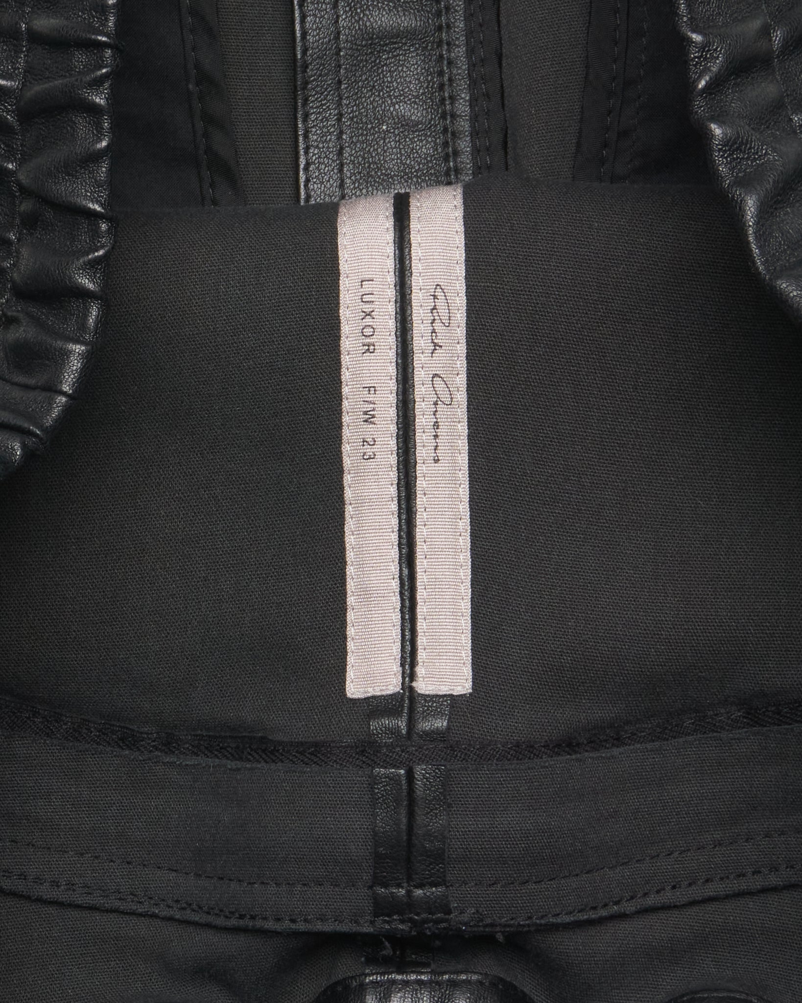 A/W23 Rick Owens "LUXOR" Gary Lamb Leather Skinny Pants
