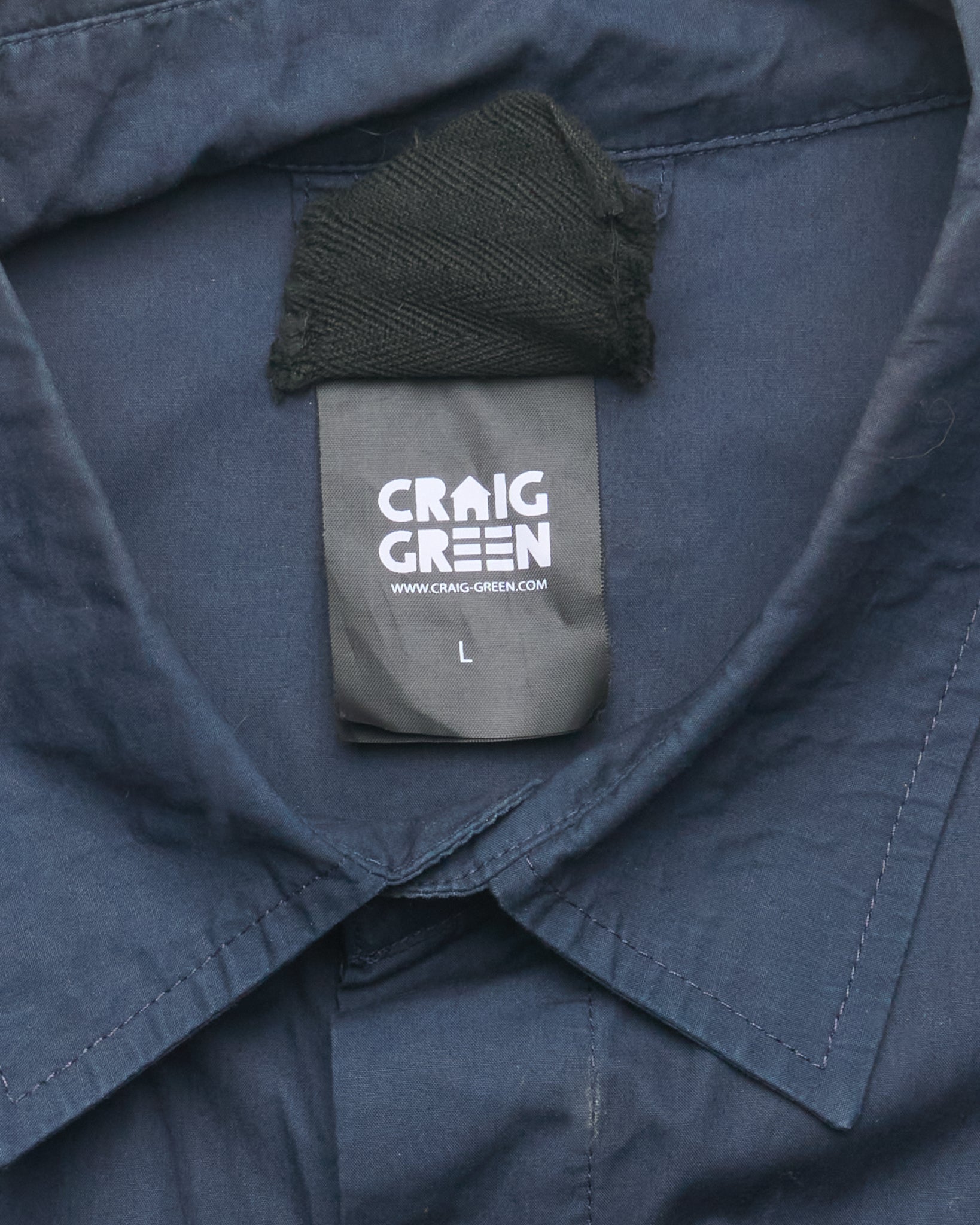 Craig Green Cropped Front Long-Sleeve Dress Shirt
