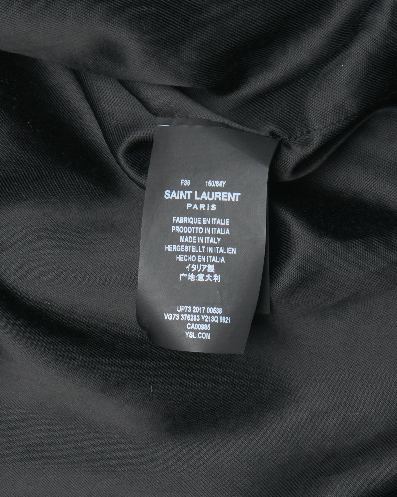 S/S18 Saint Laurent Teddy Bomber Jacket