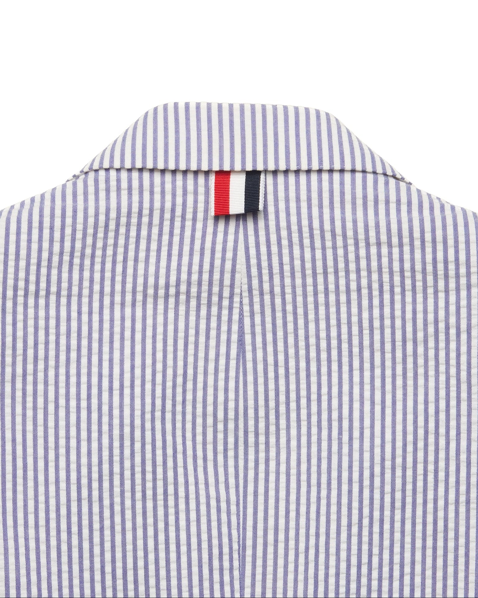 Thom Browne Blue Striped Single Breasted Blazer
