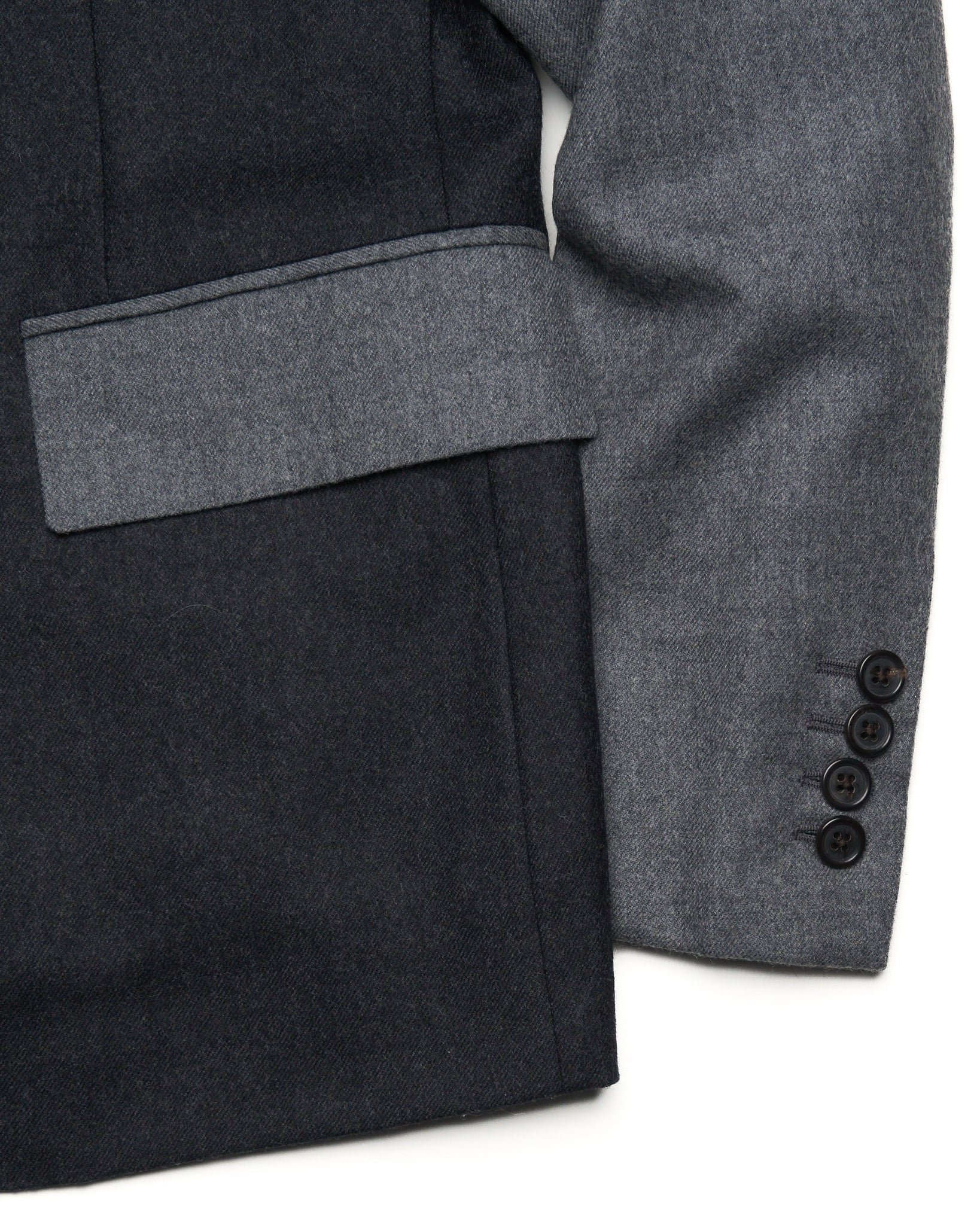 Thom Browne Gray Patchwork Blazer