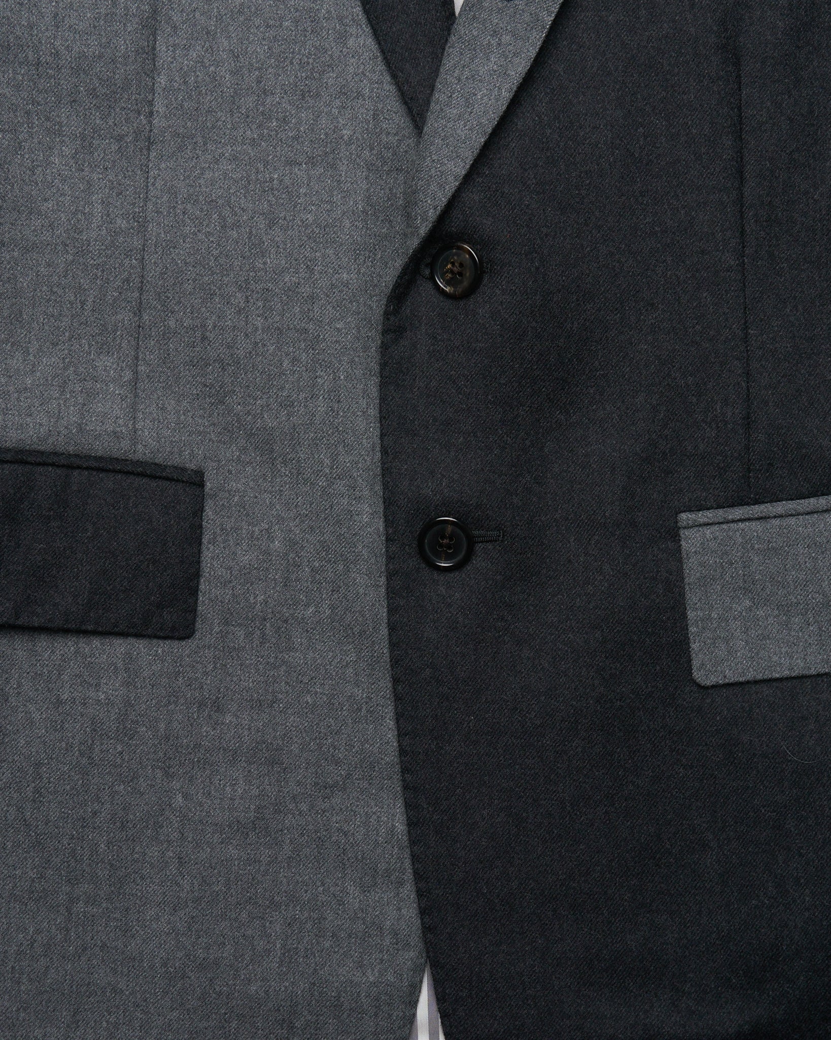 Thom Browne Gray Patchwork Blazer