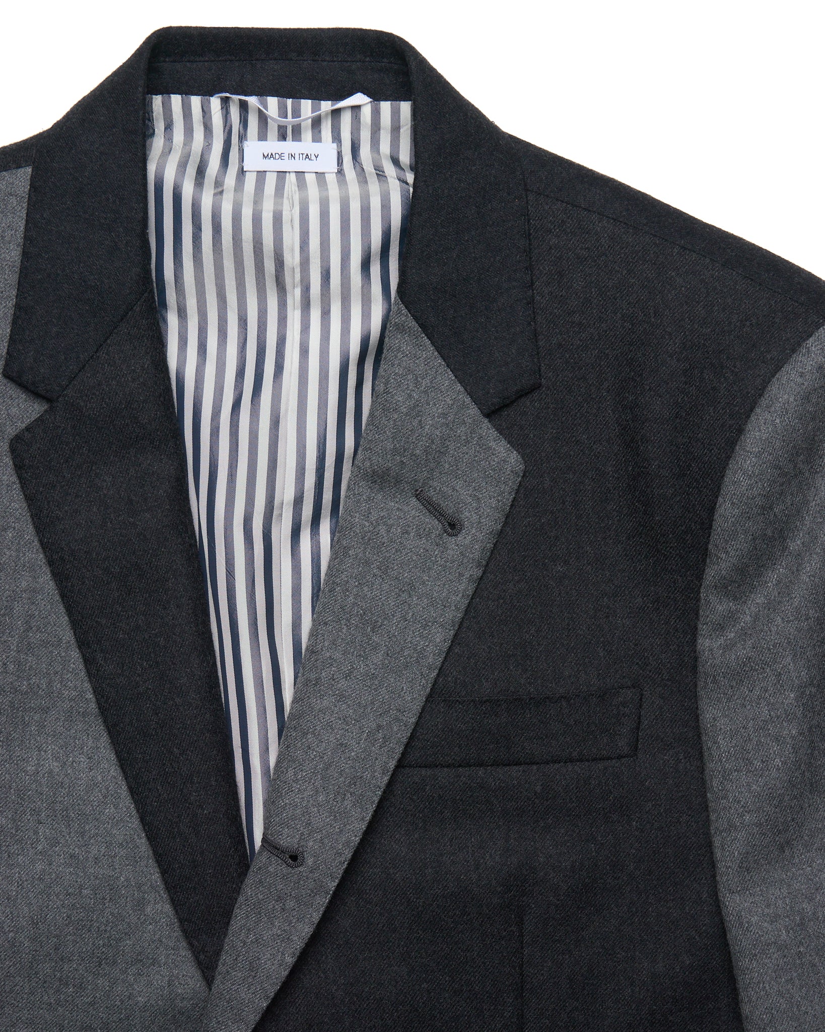 Thom Browne Gray Patchwork Blazer