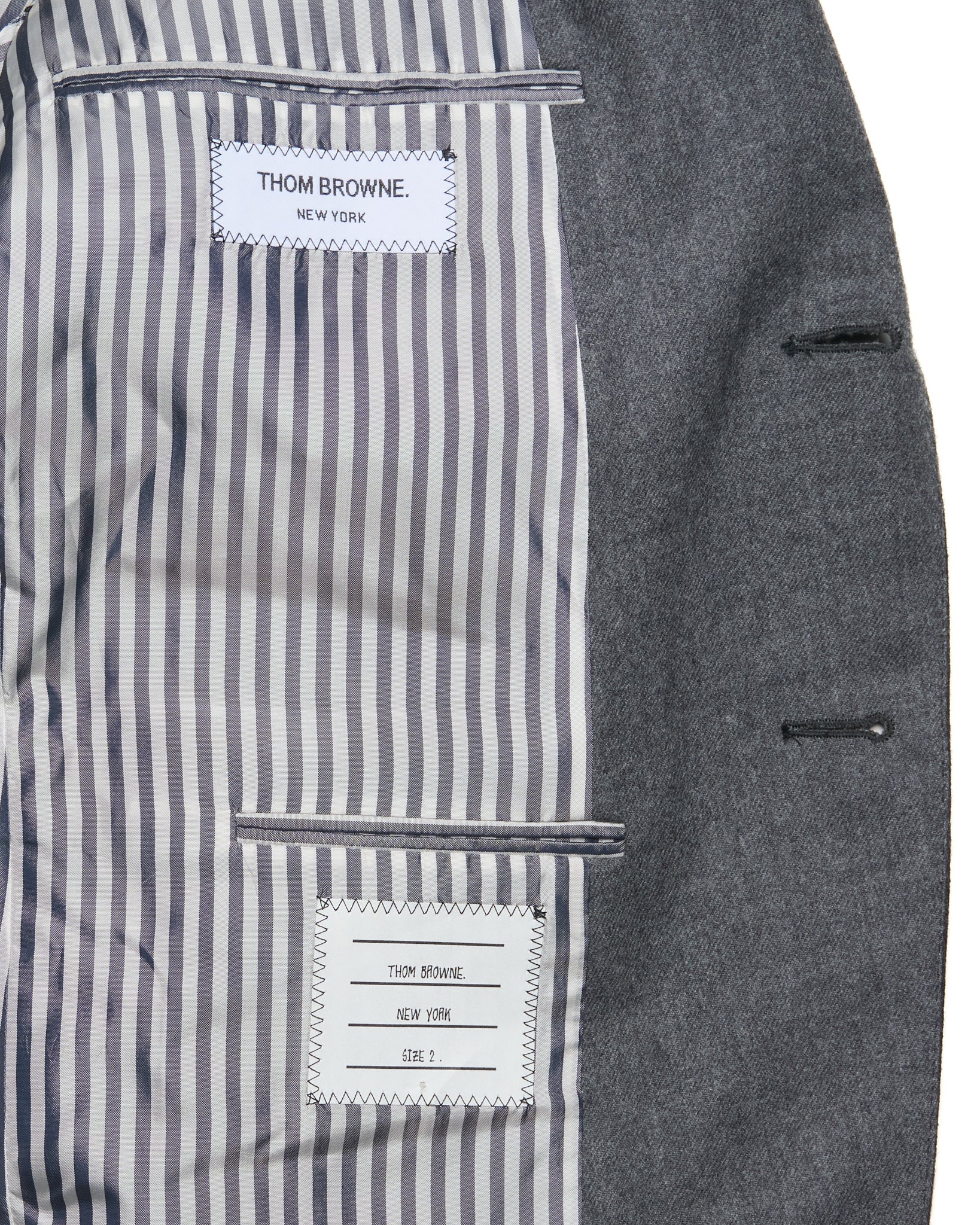 Thom Browne Gray Patchwork Blazer