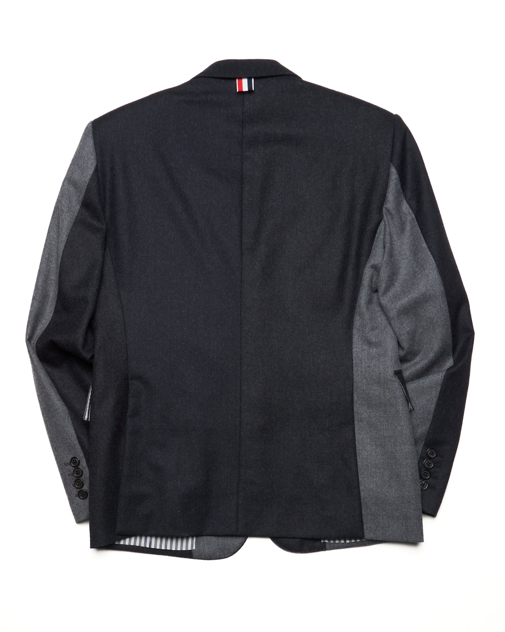 Thom Browne Gray Patchwork Blazer