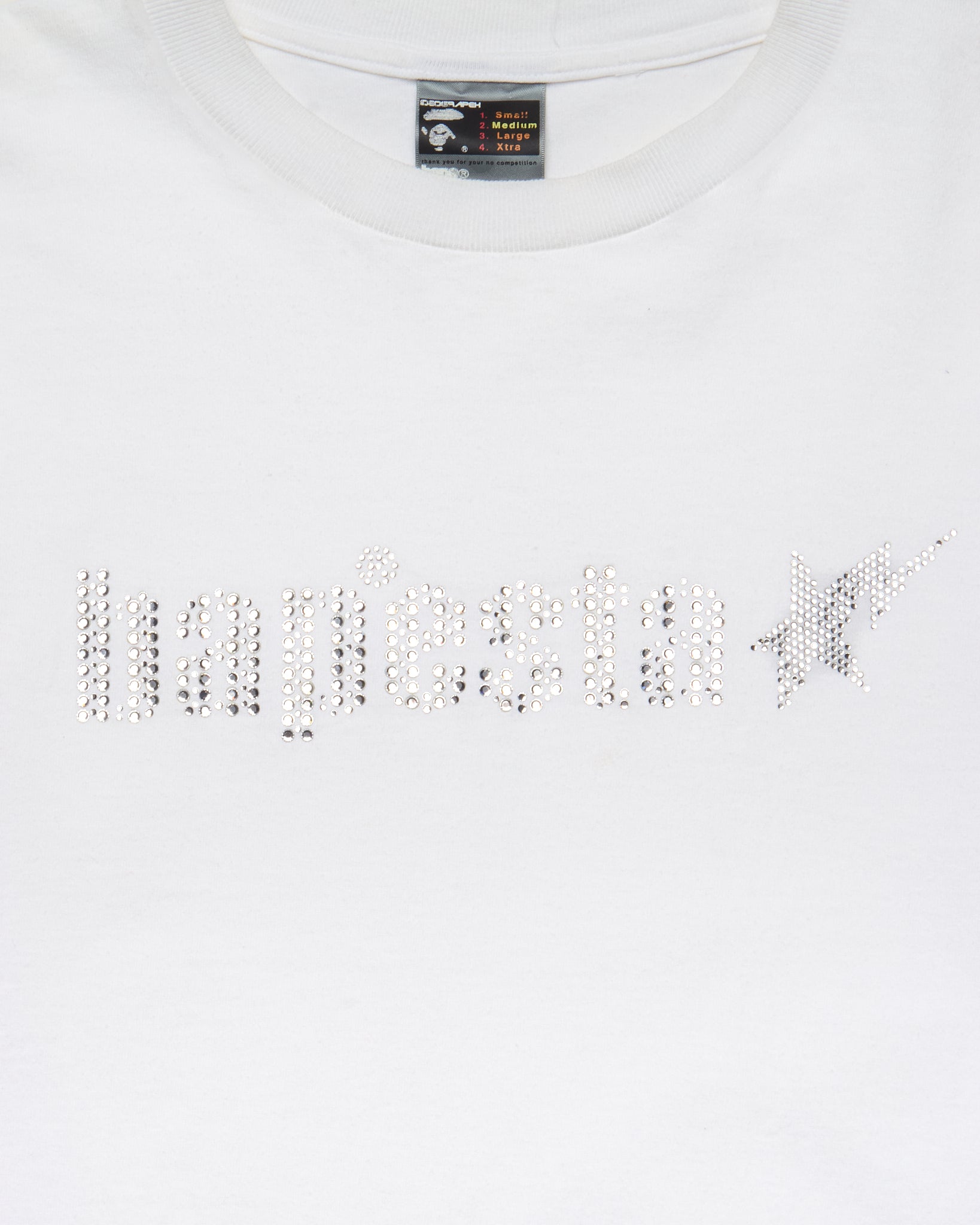 Early 00s BAPE x Swarovski Crystal Spellout Long-Sleeve