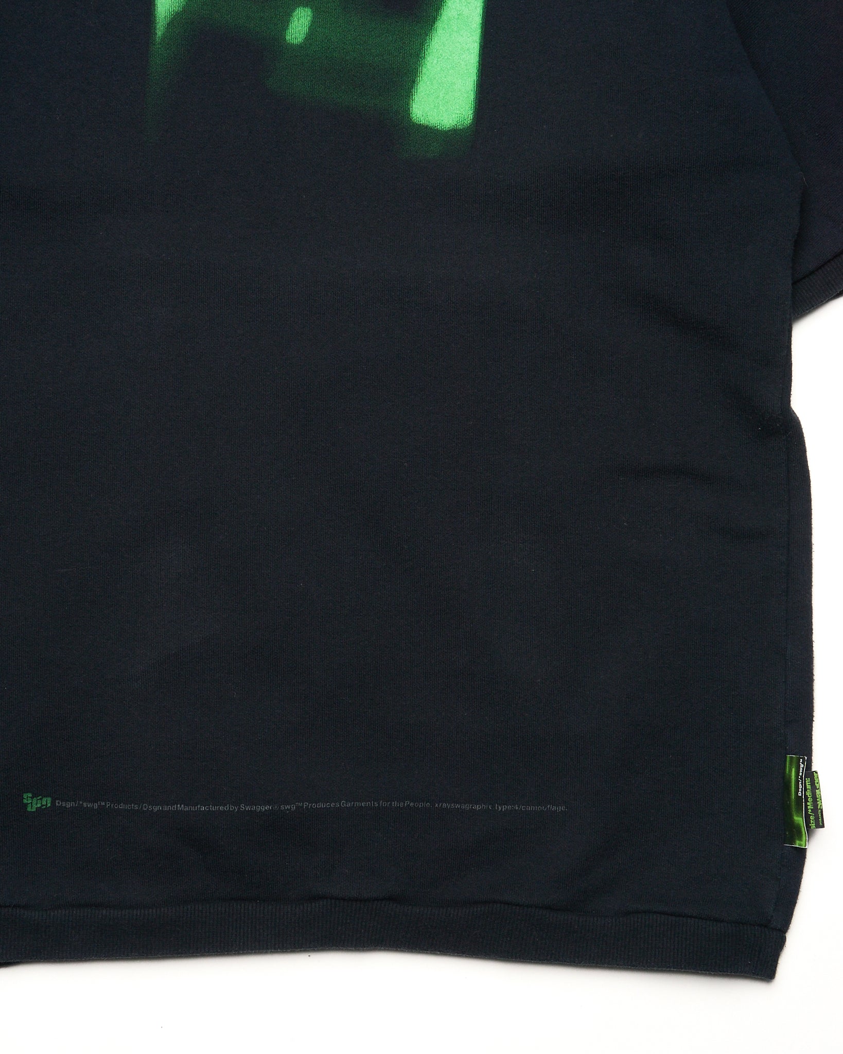 Early 00s Swagger Split Cowl-Neck Graphic Tee