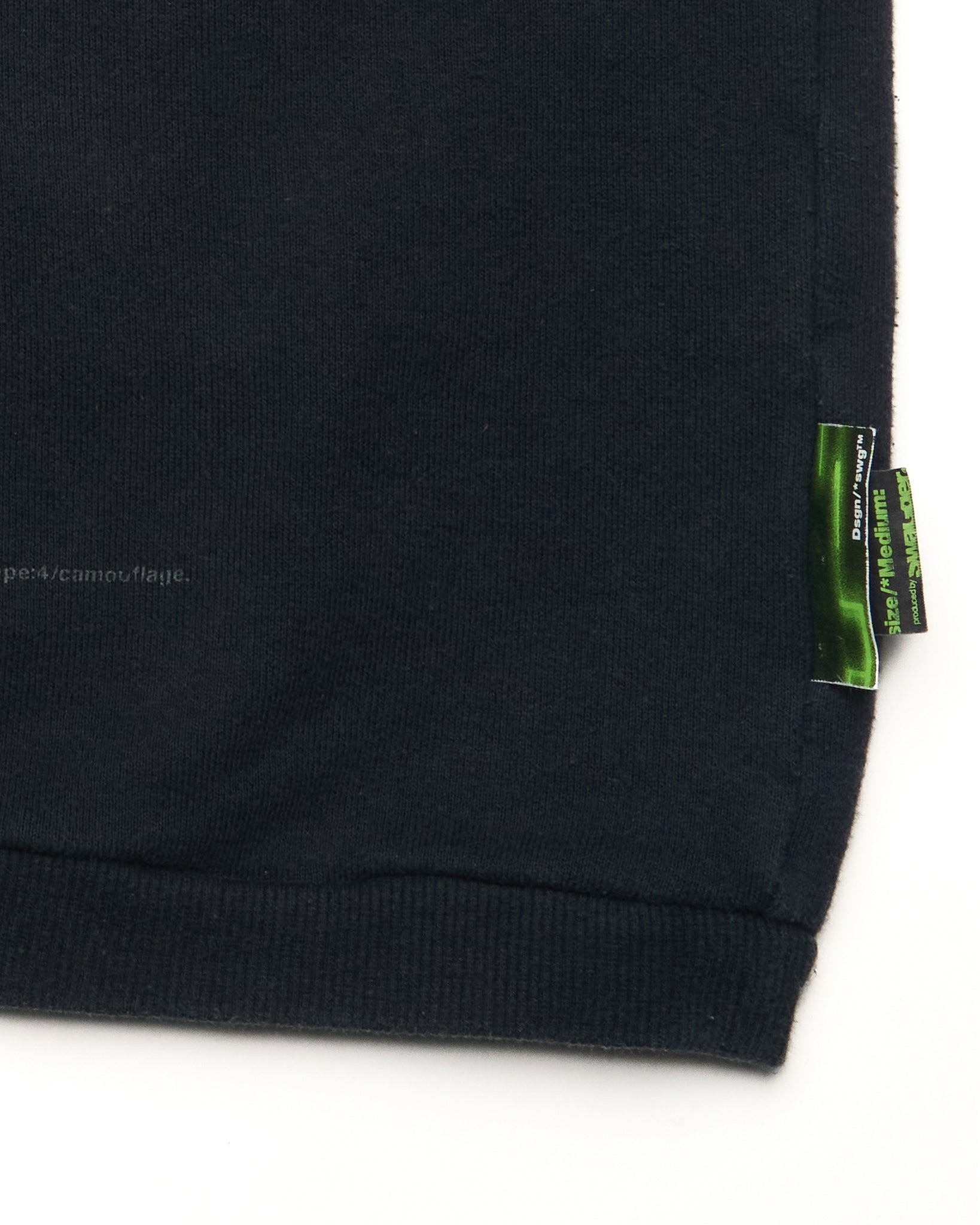 Early 00s Swagger Split Cowl-Neck Graphic Tee