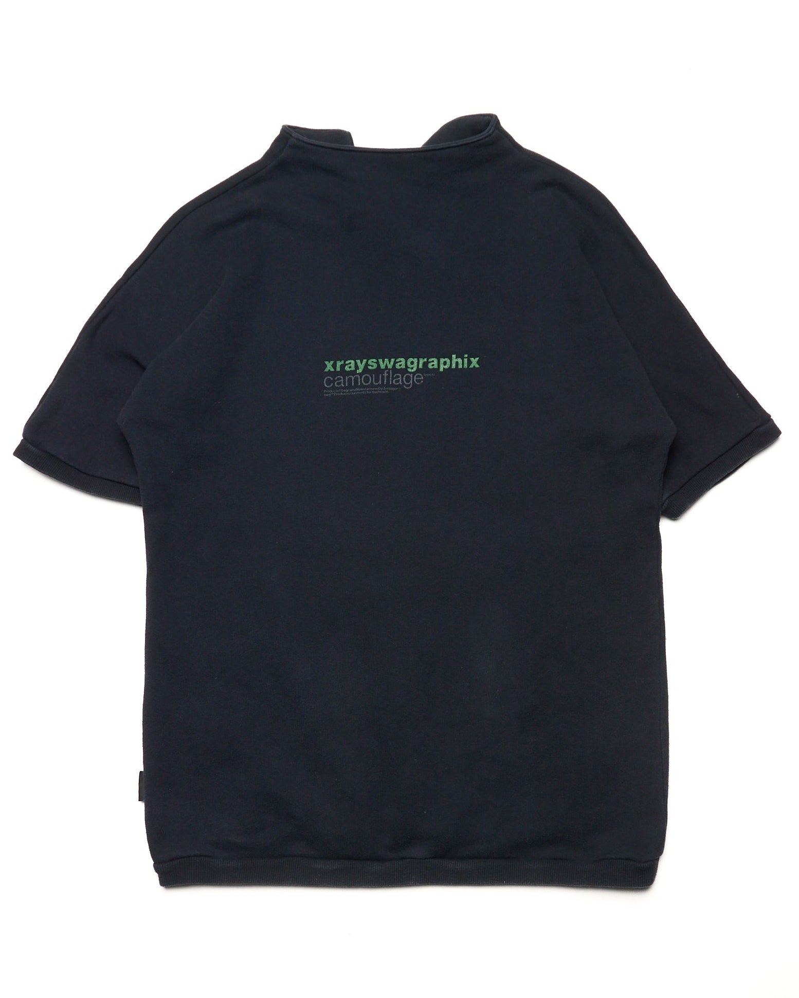 Early 00s Swagger Split Cowl-Neck Graphic Tee
