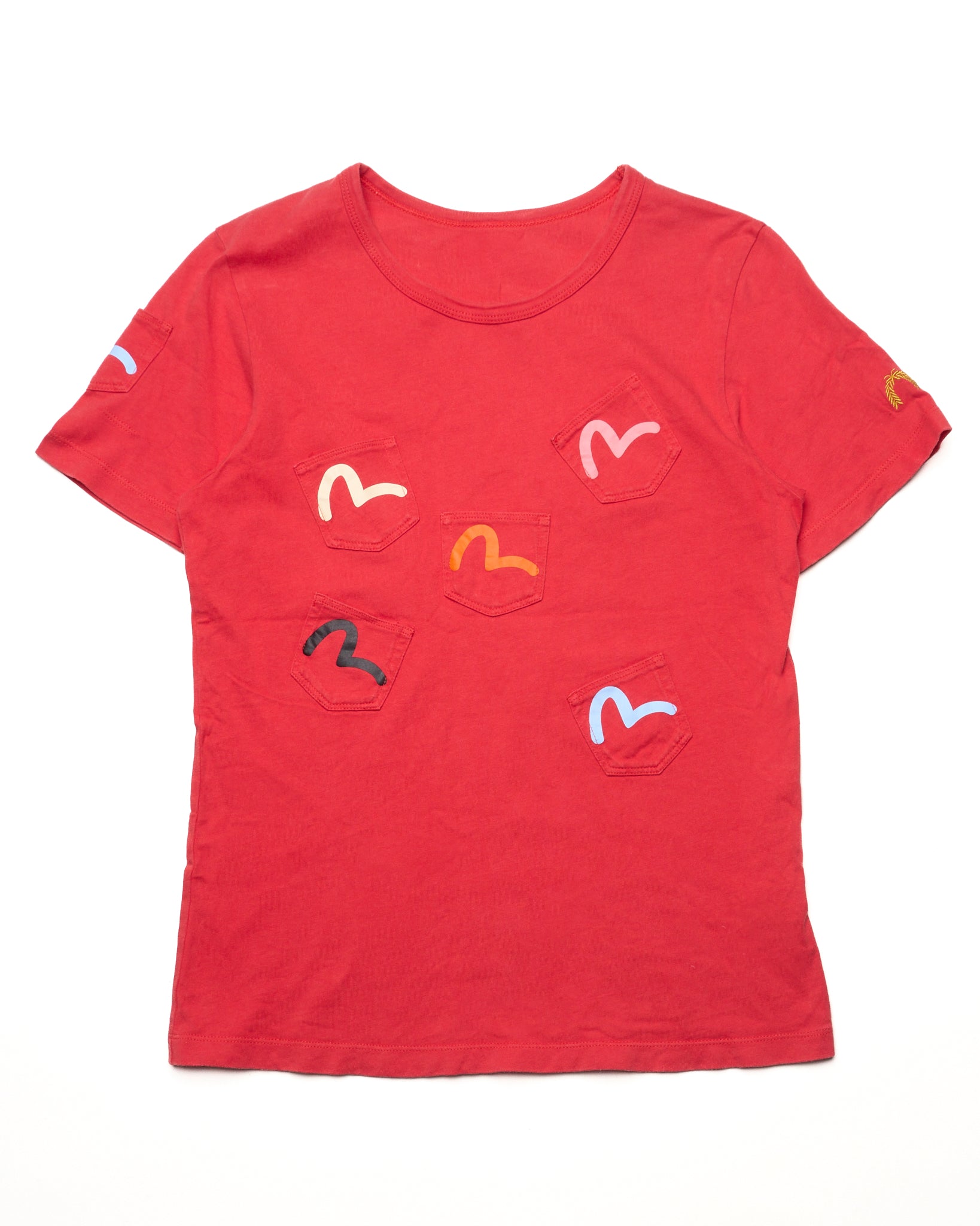 Early 00s EVISU DONNA Multi-pocket Cropped Tee