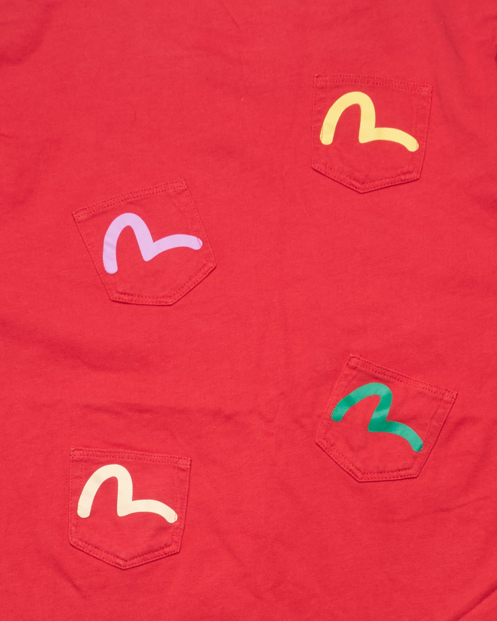 Early 00s EVISU DONNA Multi-pocket Cropped Tee