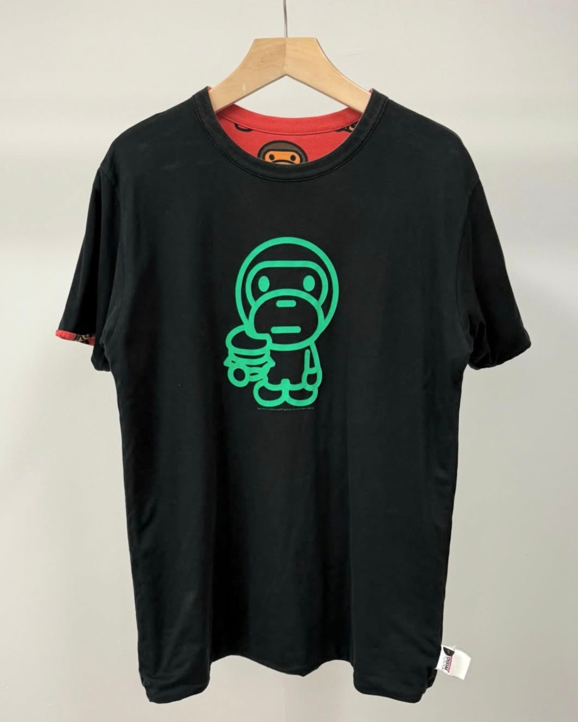 ‘05 BAPE Milo Fast Food Print Reversible Tee