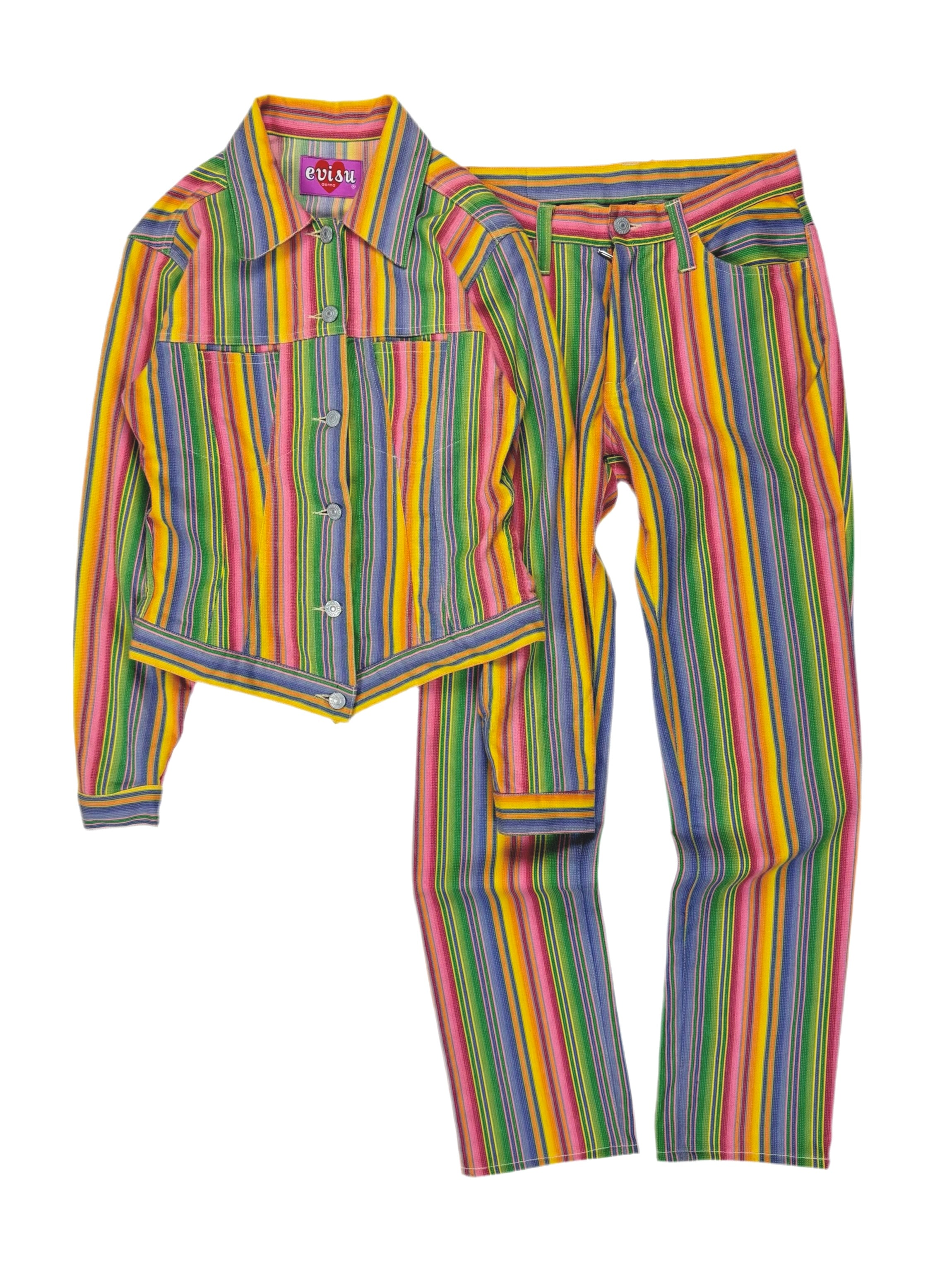 90s EVISU DONNA Rainbow Set