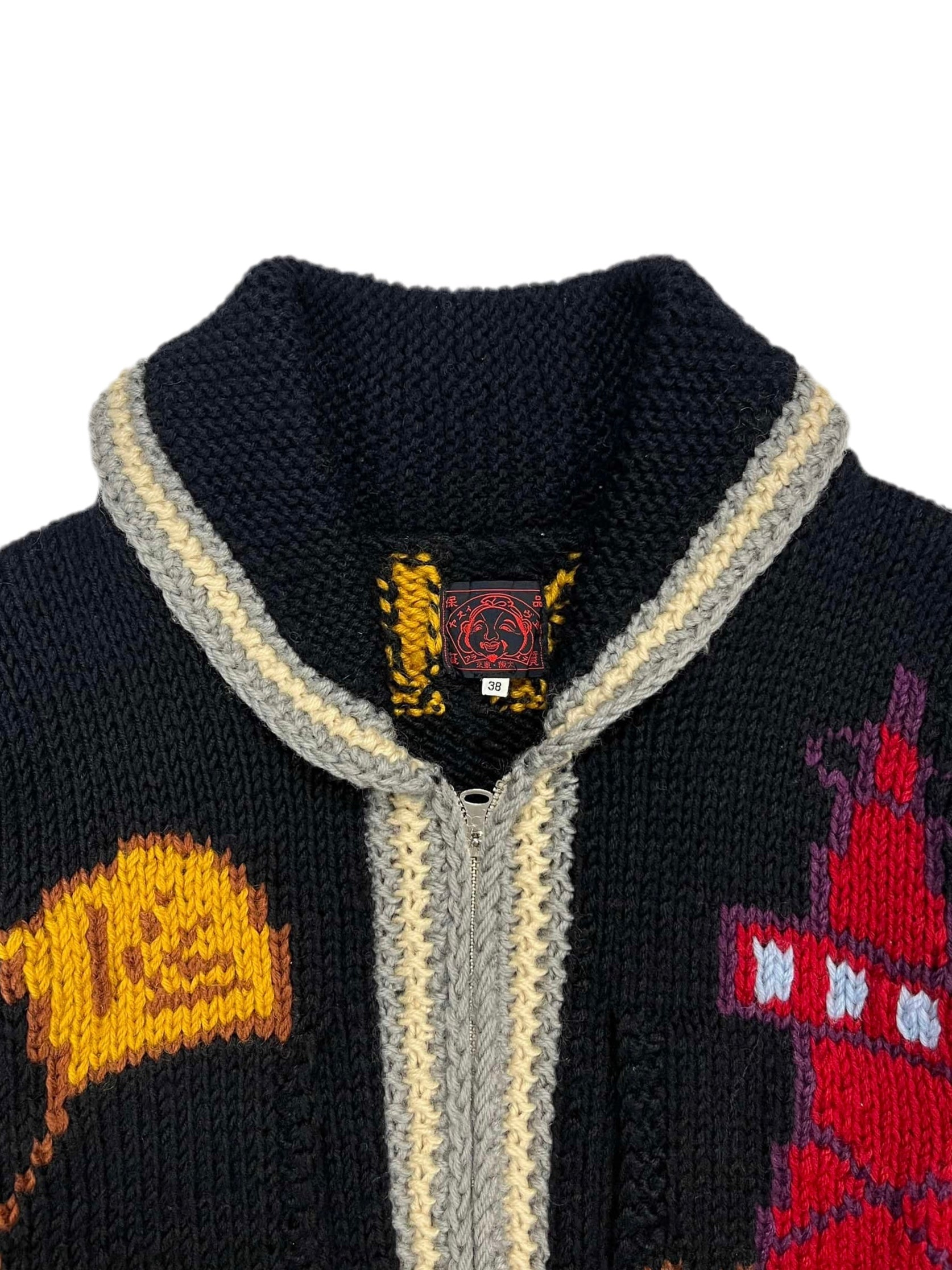 Early 2000s EVISU Goalla Cowichan Knit