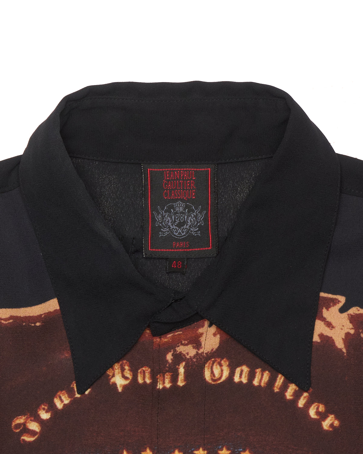 S/S1998 Jean Paul Gaultier Marilyn Manson Printed Button Up Shirt