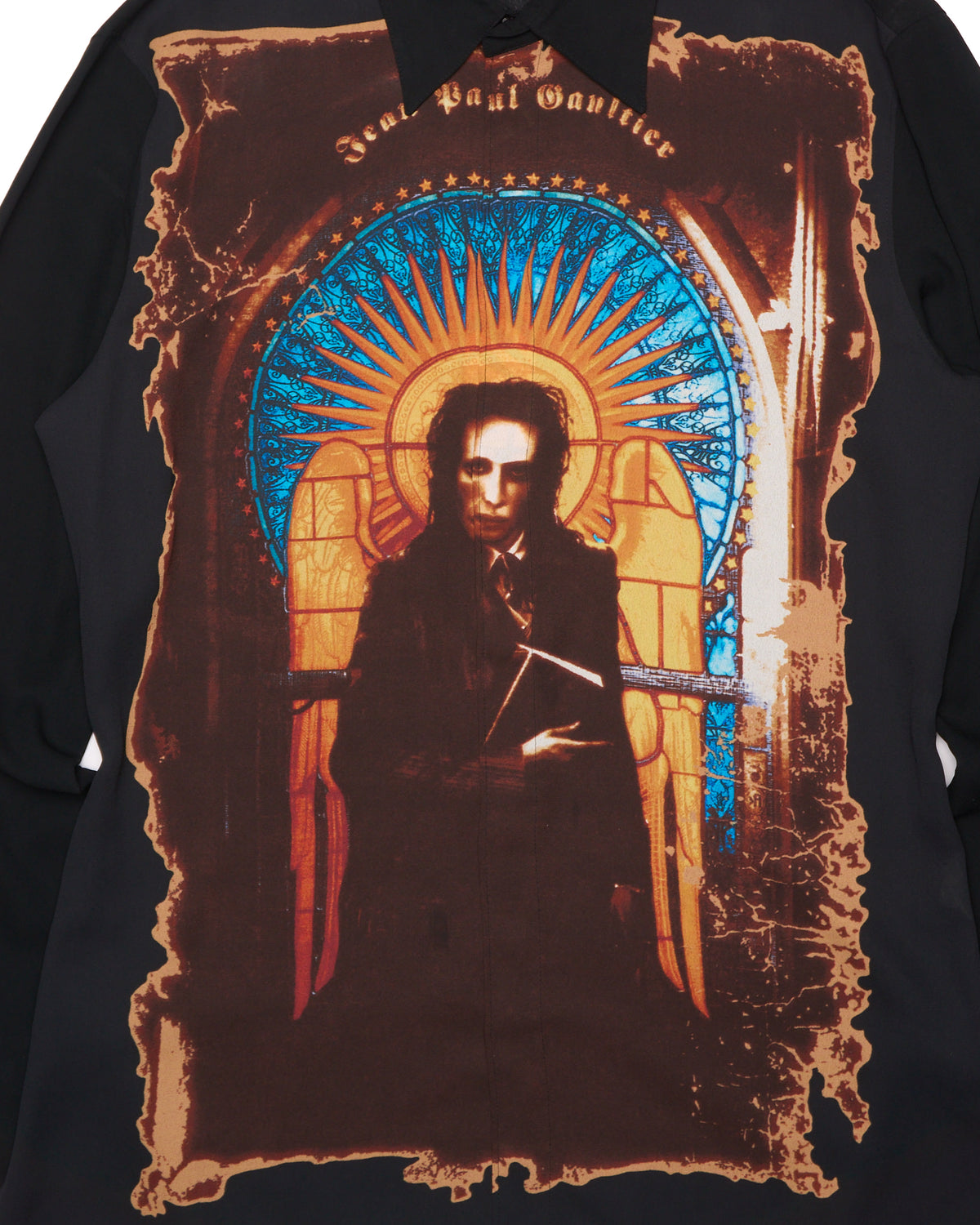 S/S1998 Jean Paul Gaultier Marilyn Manson Printed Button Up Shirt