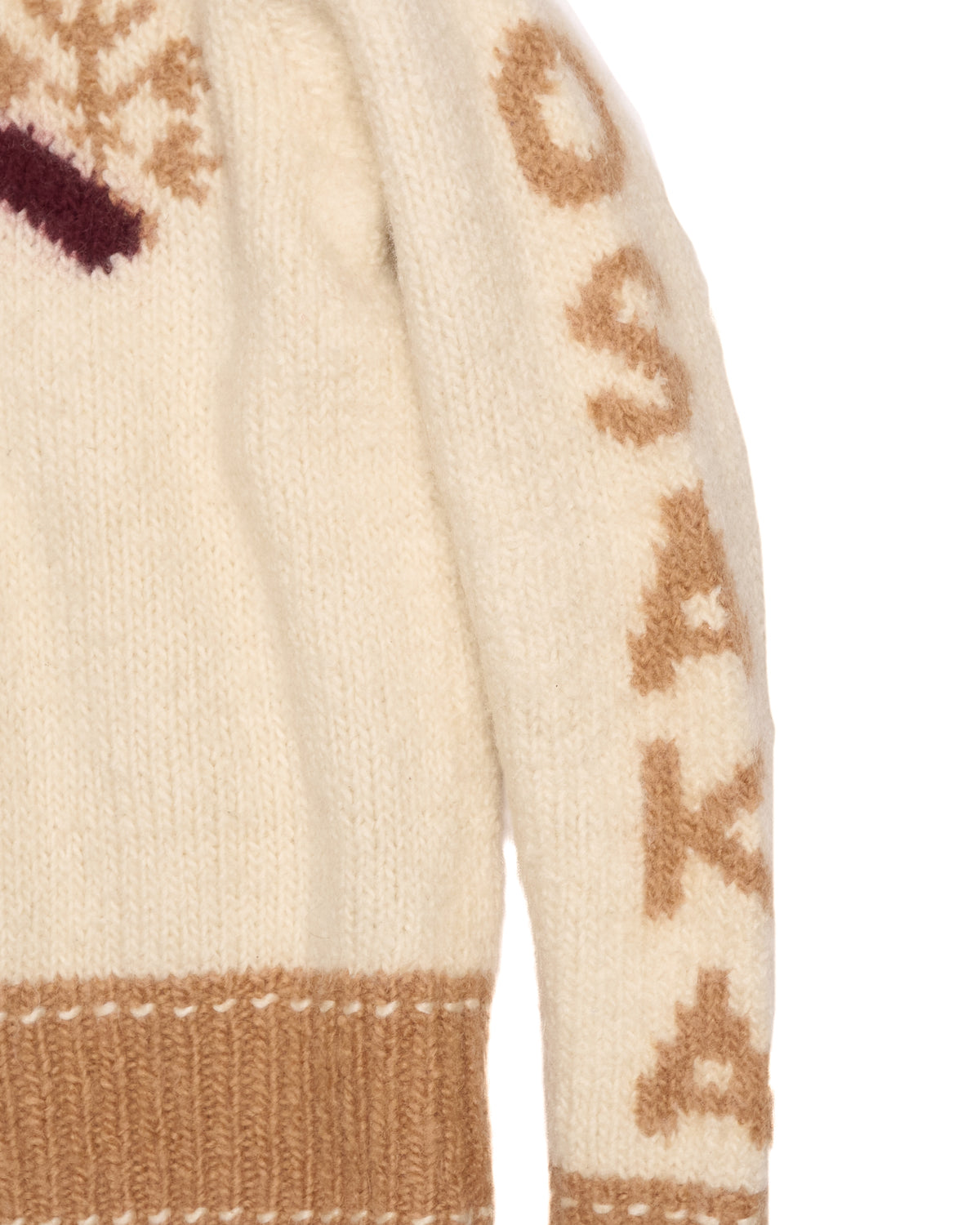 90s EVISU Woolmark Snowflake Seagull Knit Sweater
