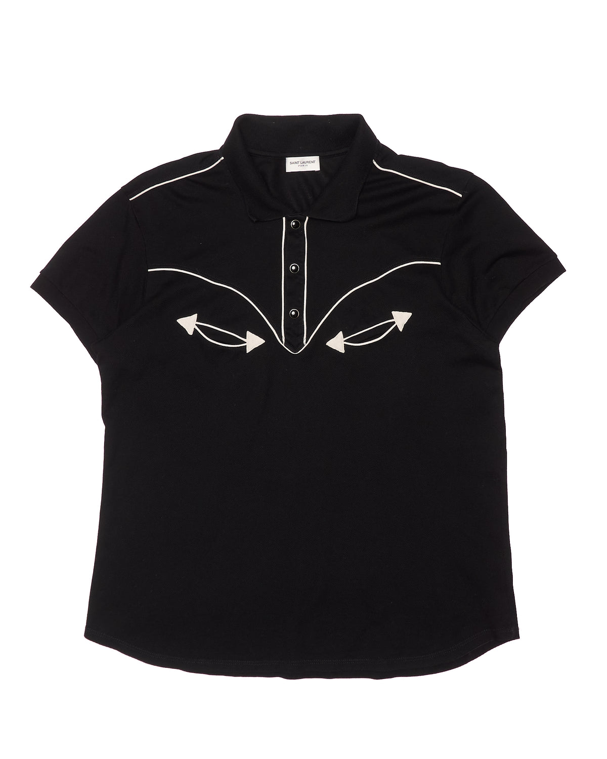 S/S14 Saint Laurent Paris by Hedi Slimane Western Polo