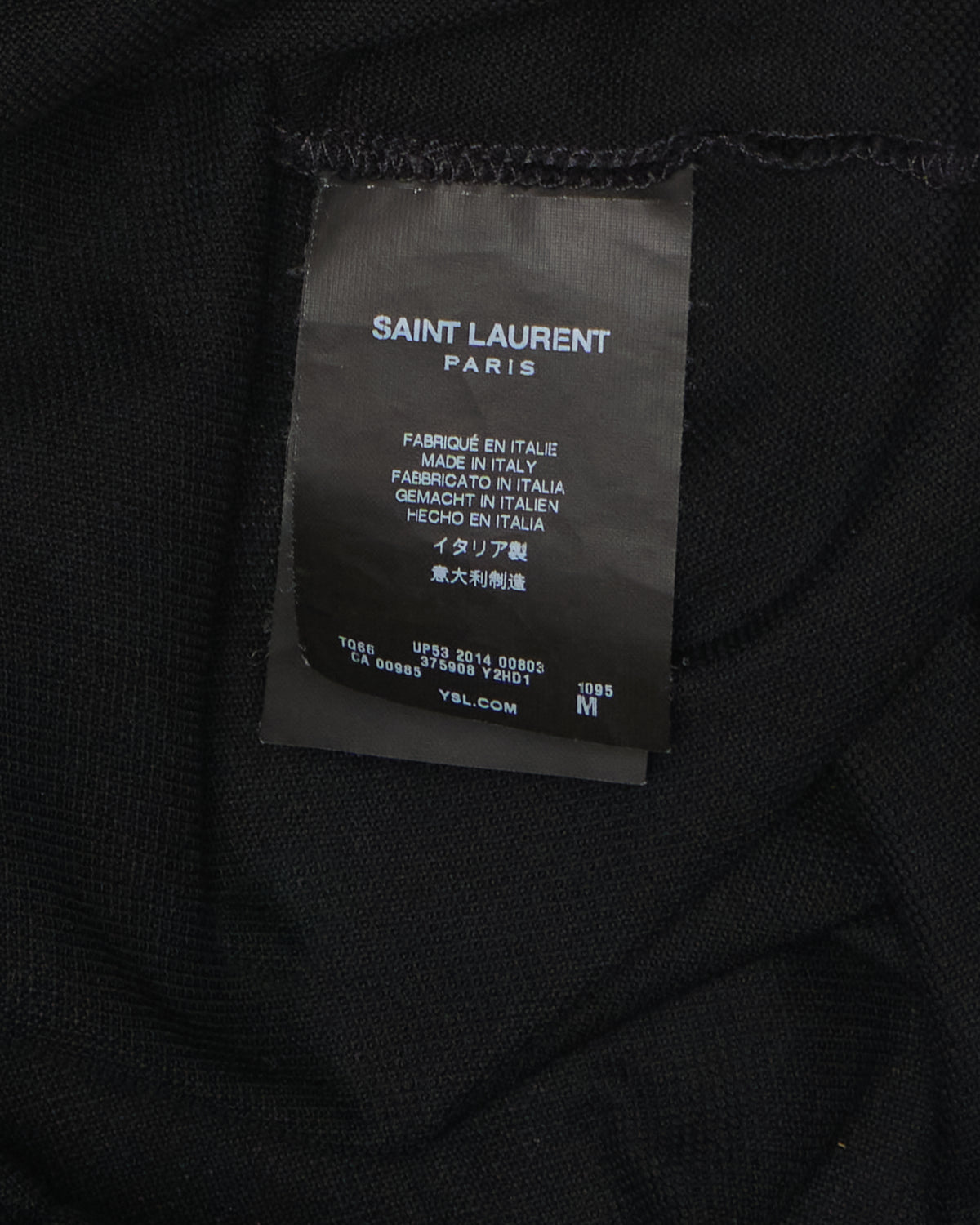 S/S14 Saint Laurent Paris by Hedi Slimane Western Polo