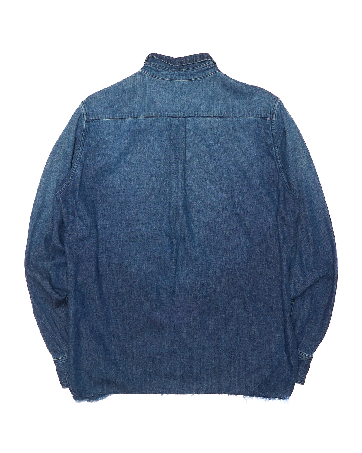 Kapital Distressed Denim Stripe Shirt