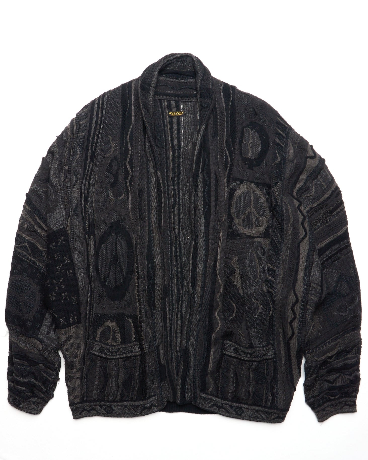 F/W22 Kapital 7G Knit Boro Gaudy Cardigan