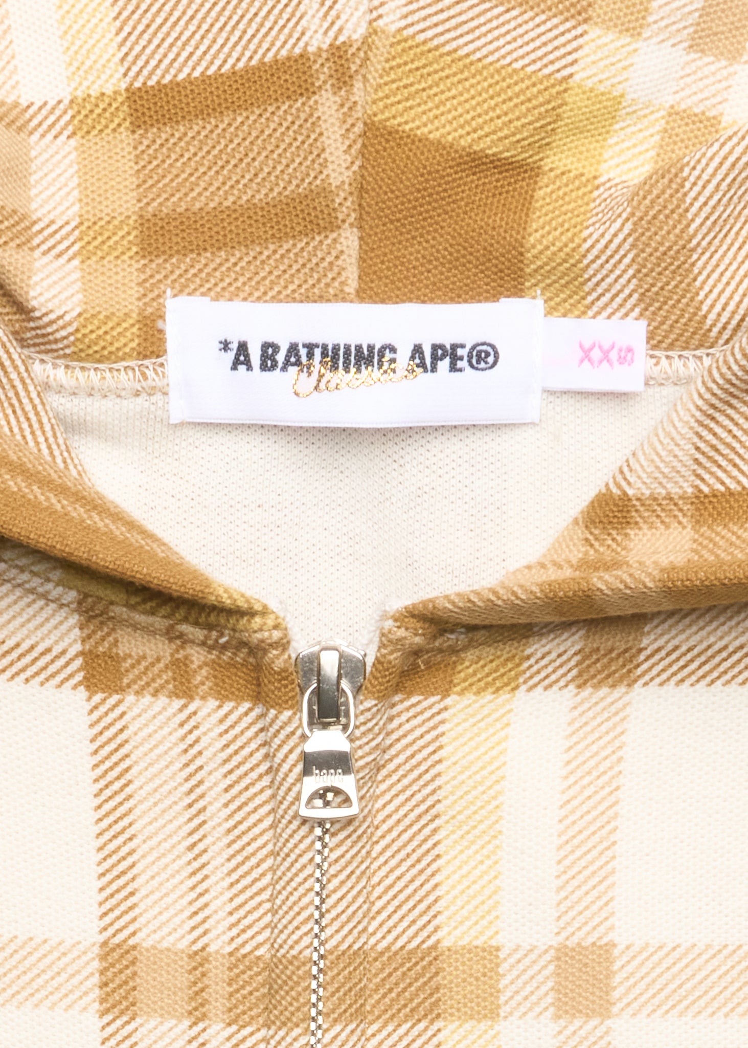 ‘08 BAPE Classics Plaid Zip Hoodie