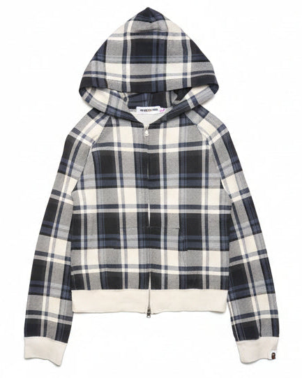 ‘08 BAPE Classics Plaid Zip Hoodie