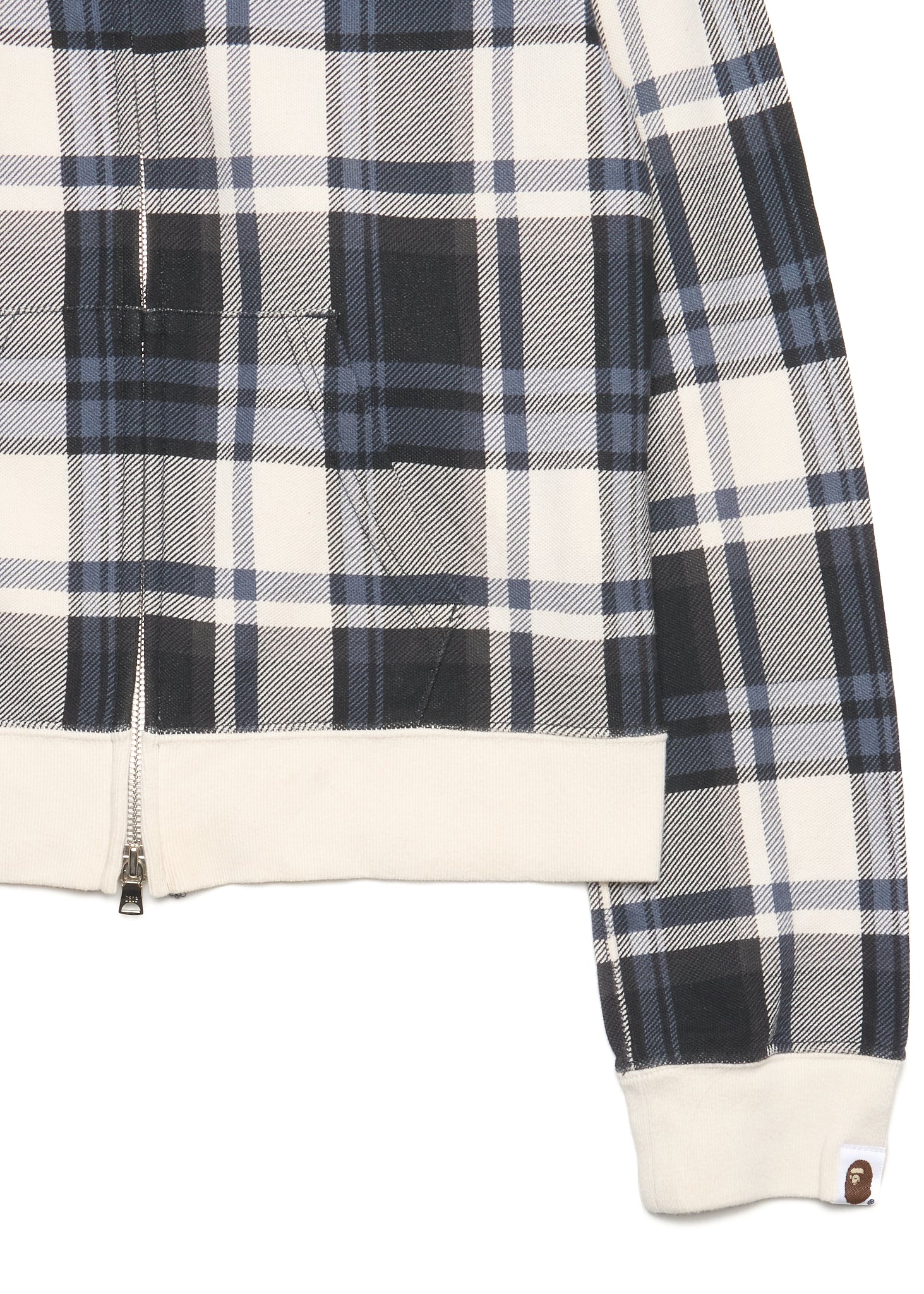 ‘08 BAPE Classics Plaid Zip Hoodie