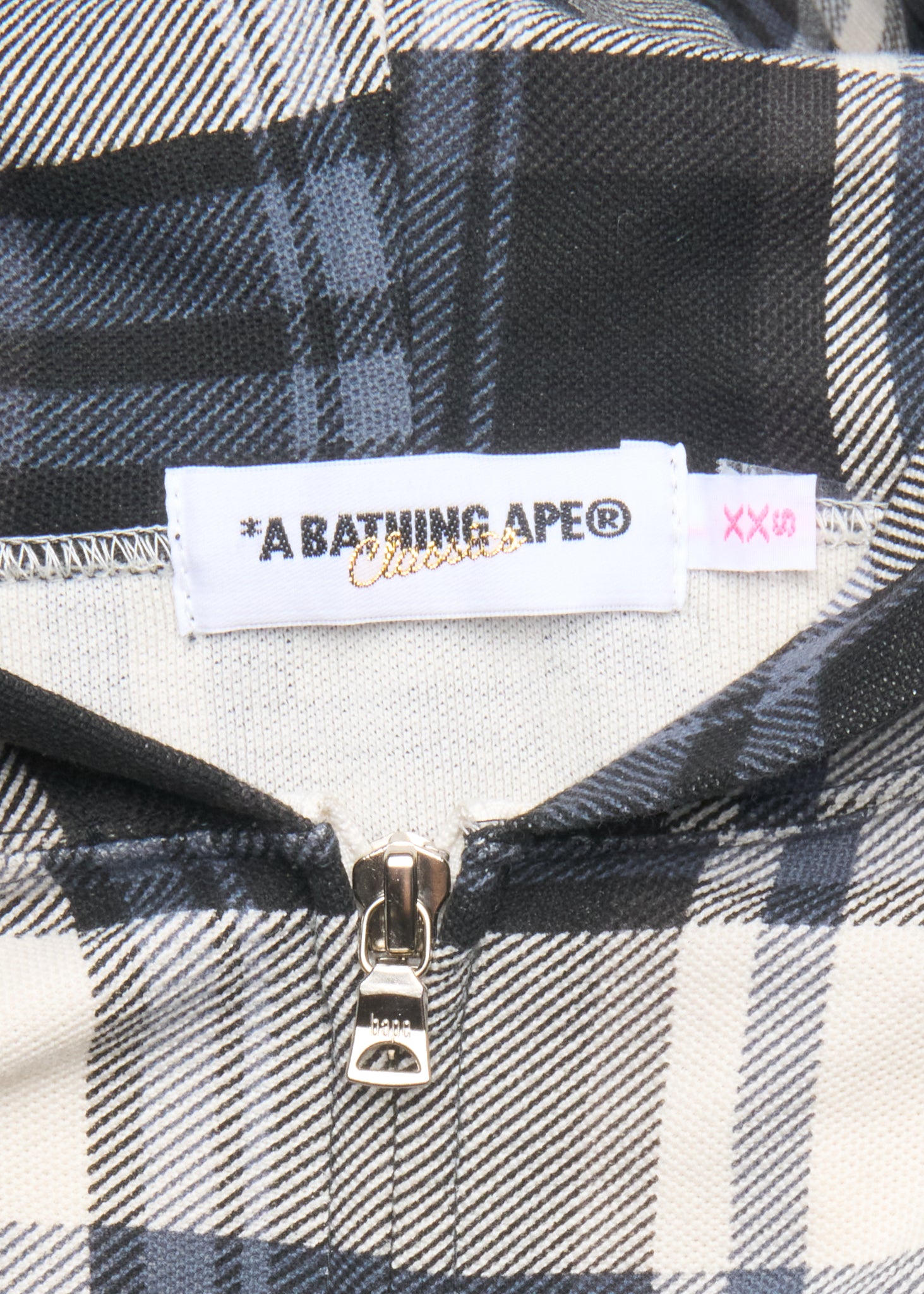 ‘08 BAPE Classics Plaid Zip Hoodie