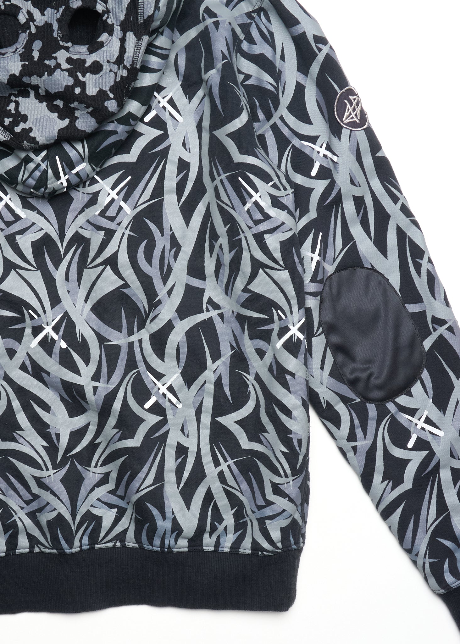 CLOT x KAWS Masked Tribal Hoodie