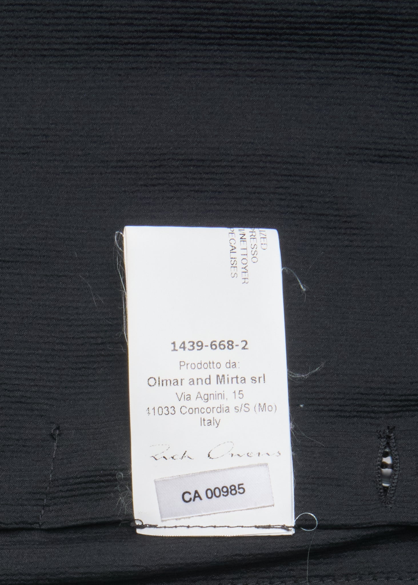S/S14 Rick Owens “VICIOUS” Blistered Lamb Leather Bomber Jacket