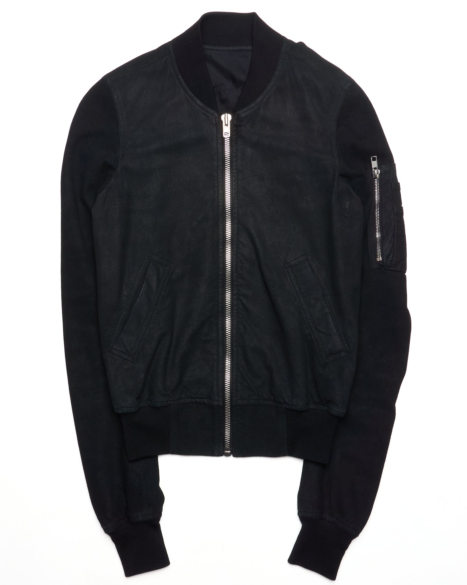 S/S14 Rick Owens “VICIOUS” Blistered Lamb Leather Bomber Jacket