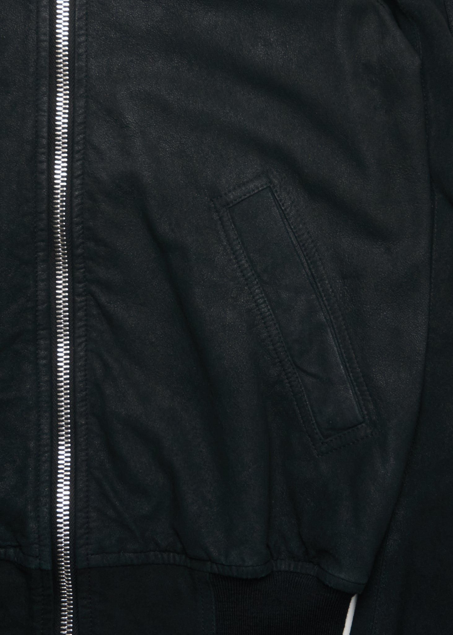 S/S14 Rick Owens “VICIOUS” Blistered Lamb Leather Bomber Jacket
