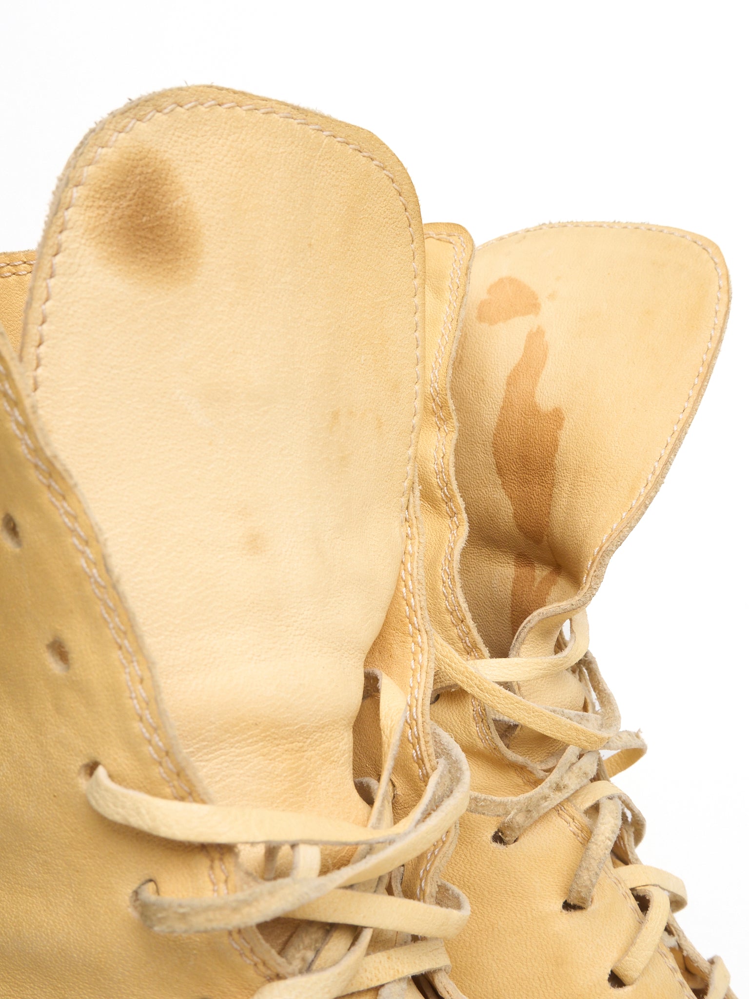 GUIDI ‘3005’ Calf Full Grain Leather Lace-Up Heel Boots