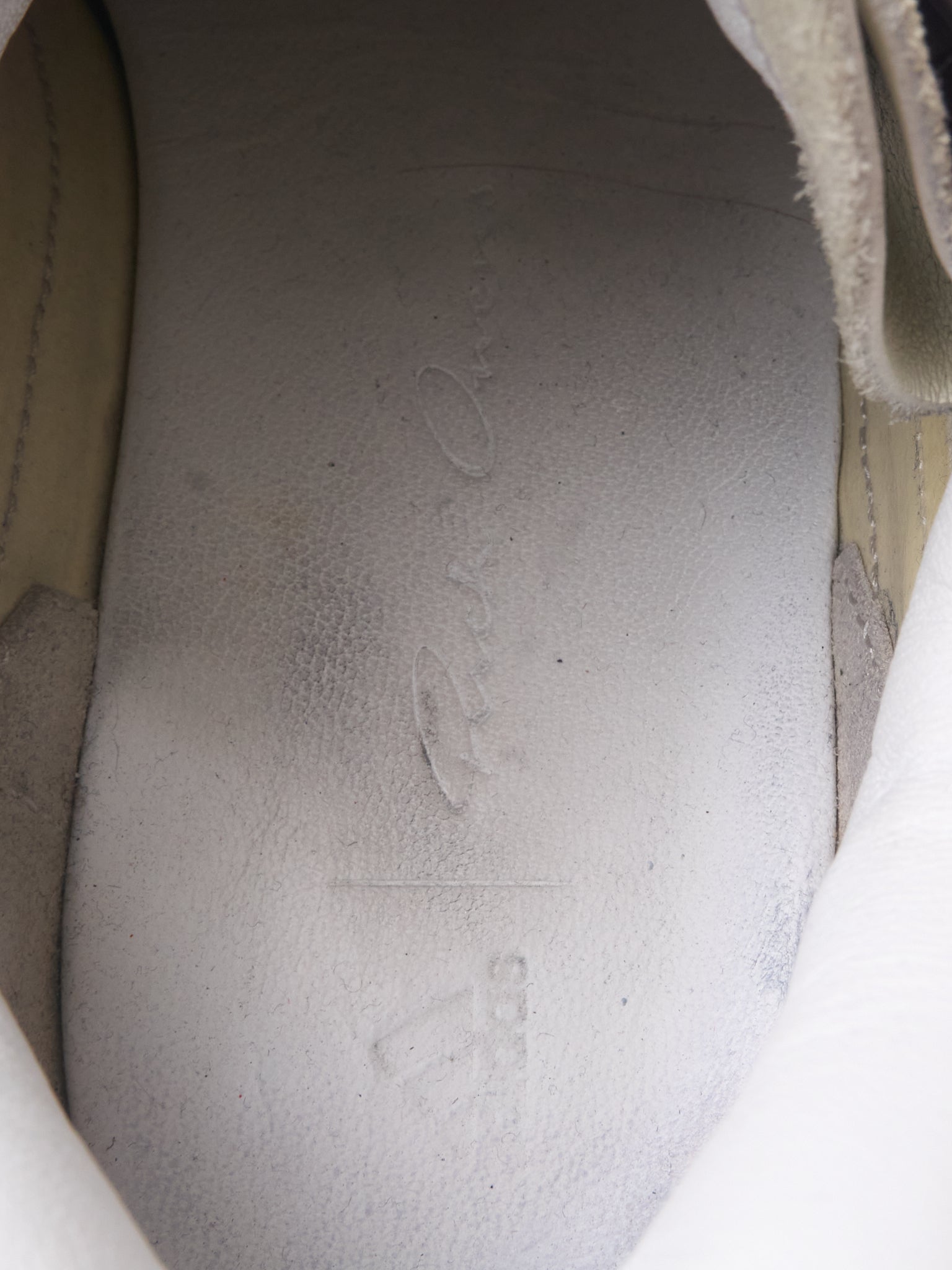 A/W17 Rick Owens x adidas Leather Runner Sneakers